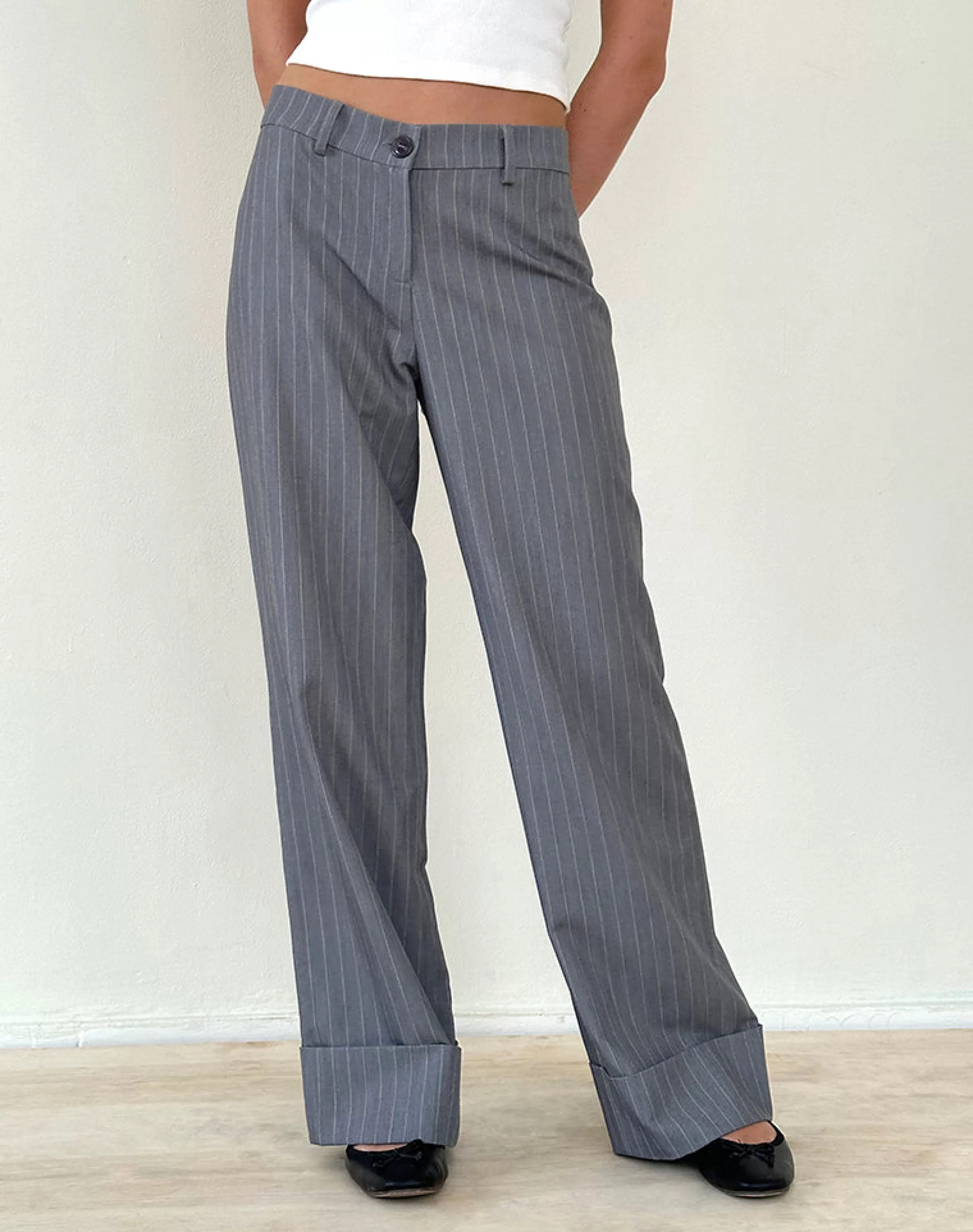Sale Abba Low Rise Trouser In STRAWBERRY GIRL | TAILORING