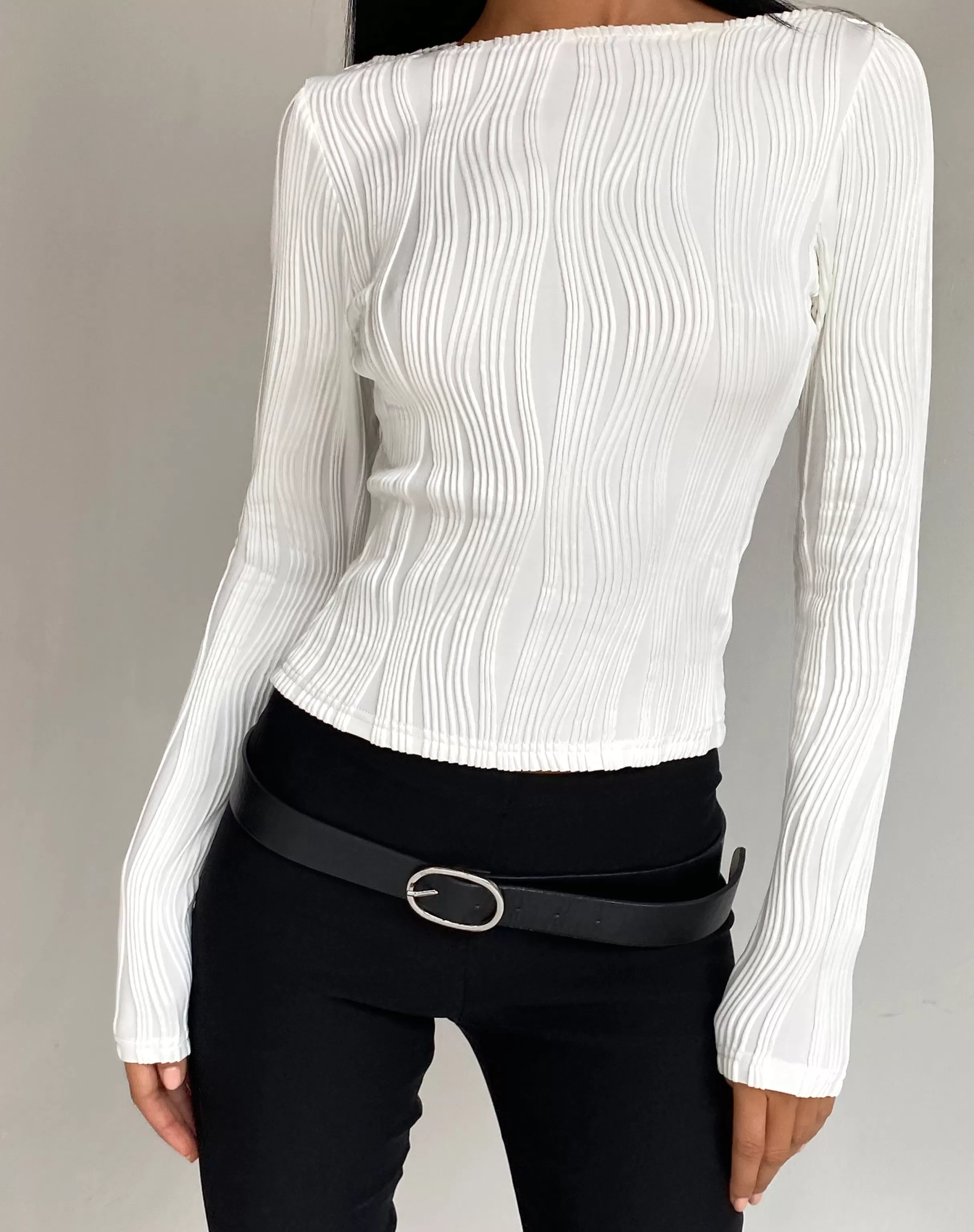 Outlet Amabon Long Sleeve Crop Top In LONG SLEEVE TOPS