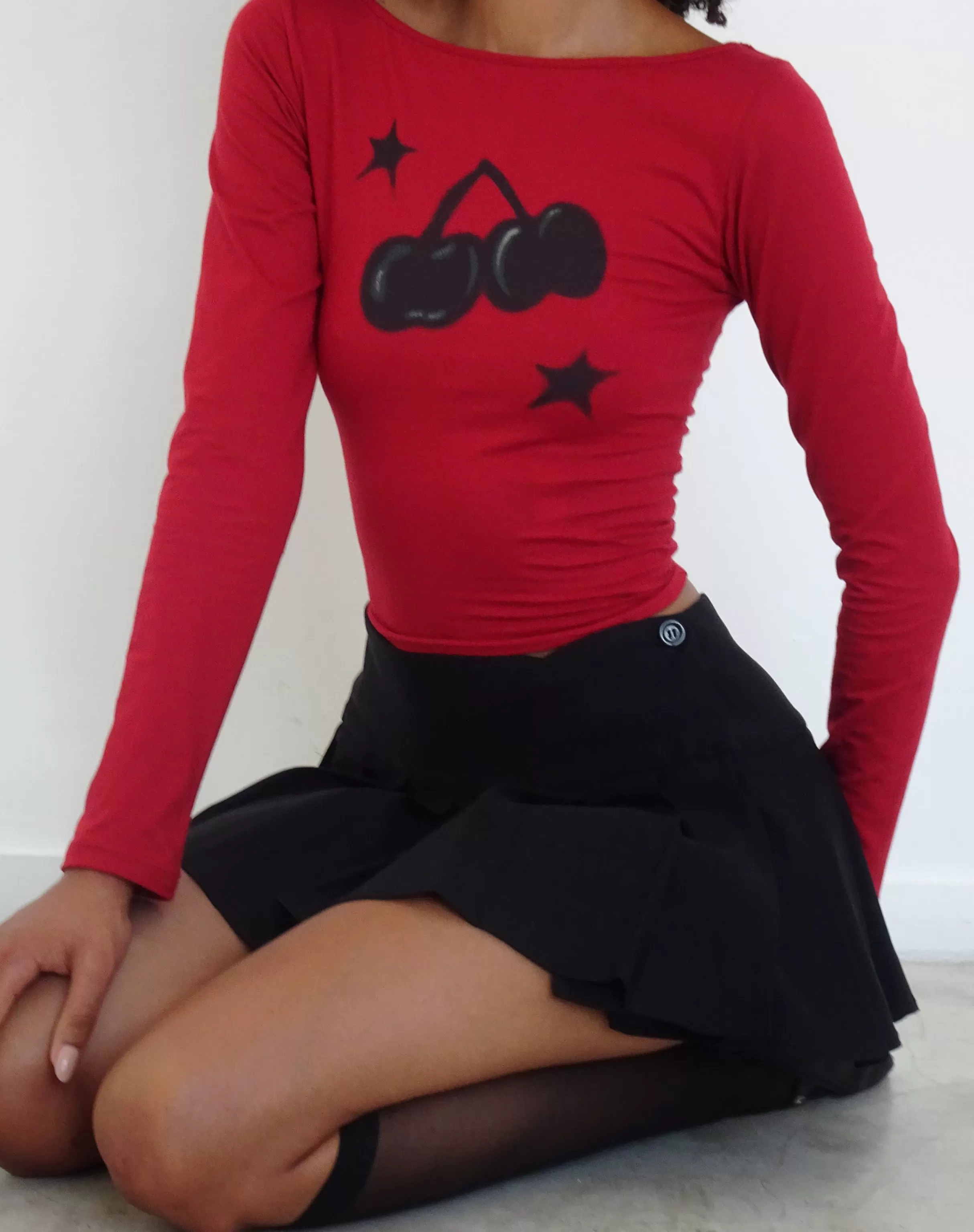 Discount Amabon Long Sleeve Top In PRINTED TOPS