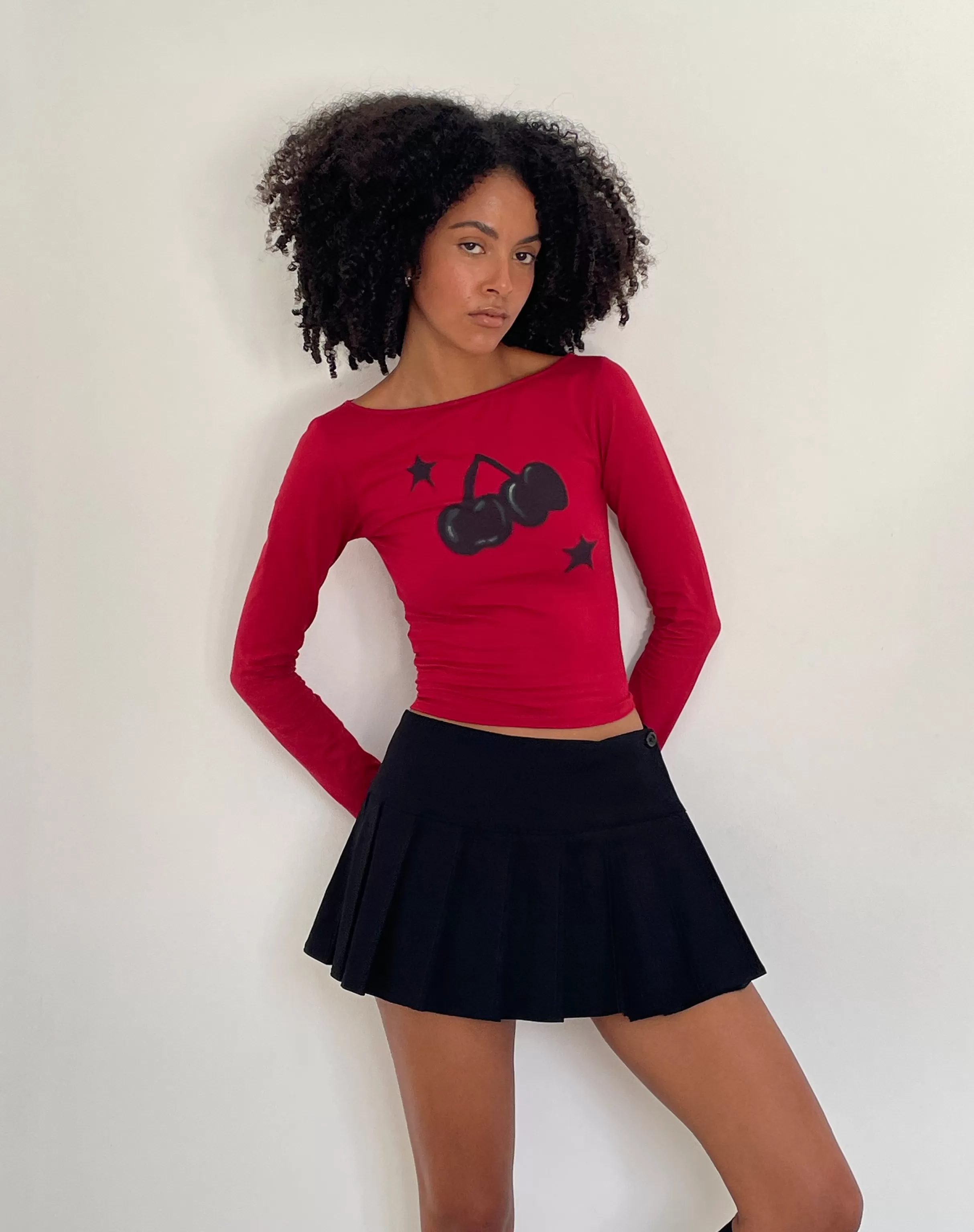 Discount Amabon Long Sleeve Top In PRINTED TOPS