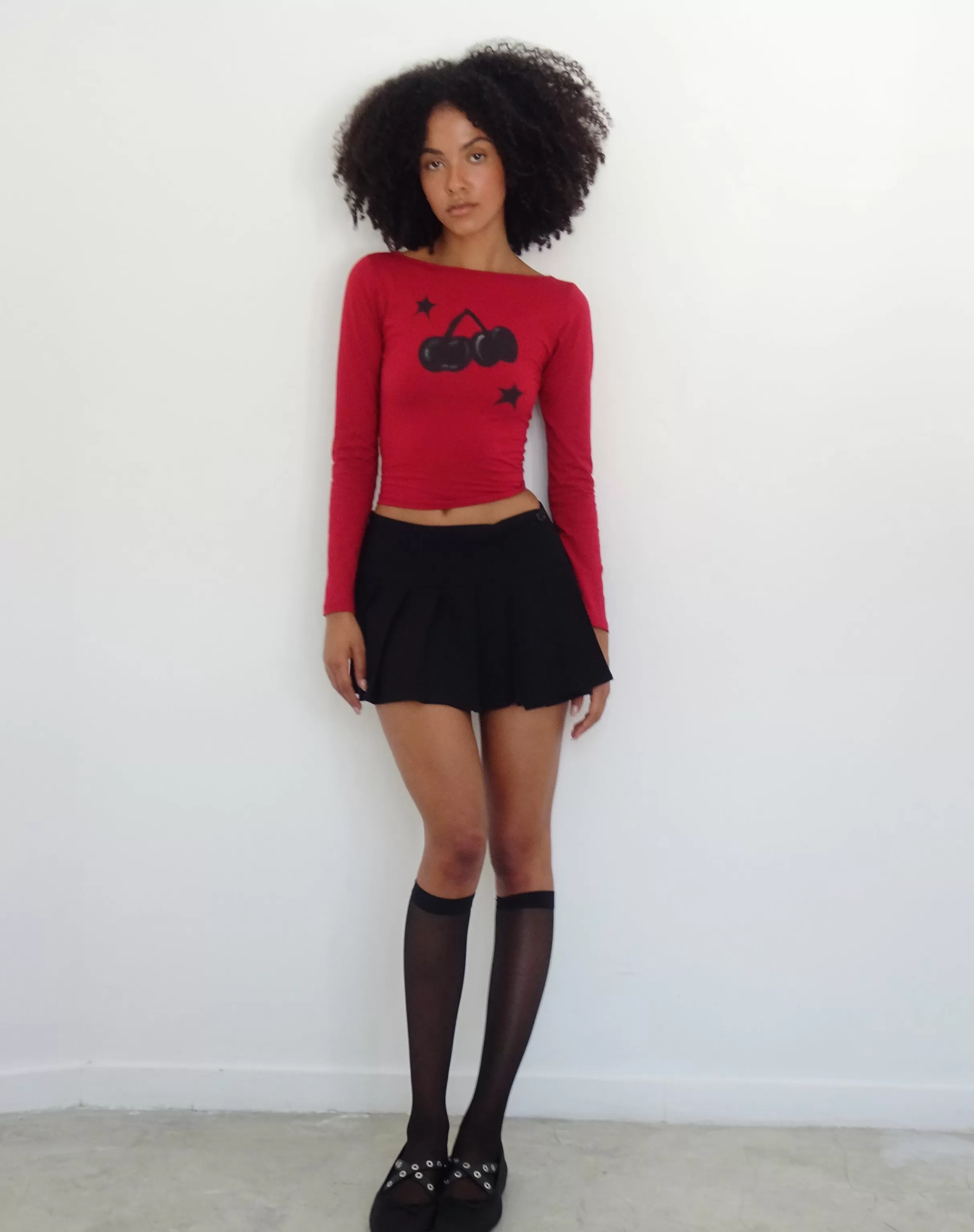 Discount Amabon Long Sleeve Top In PRINTED TOPS