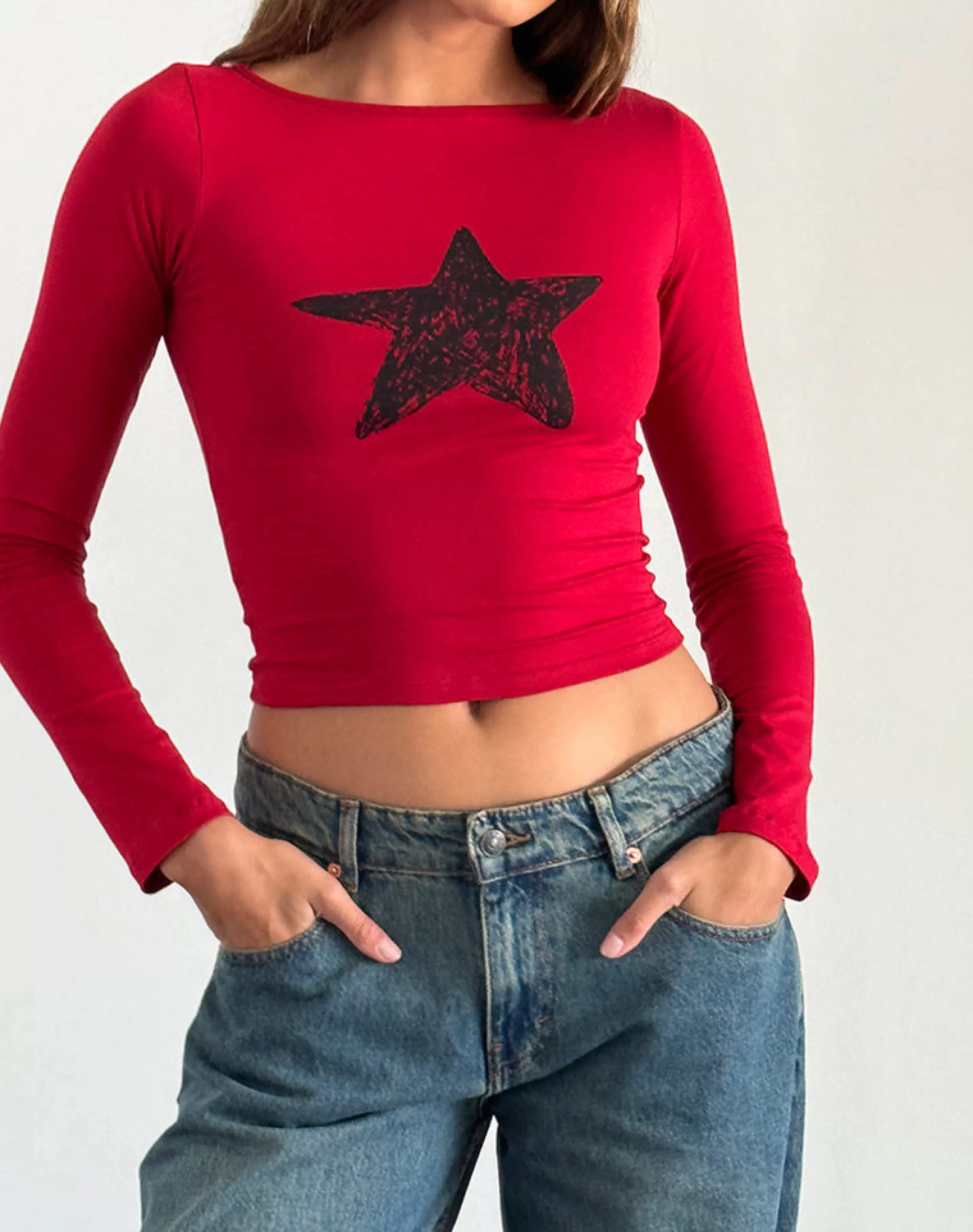 Cheap Amabon Long Sleeve Top In BASICS | BASIC TOPS