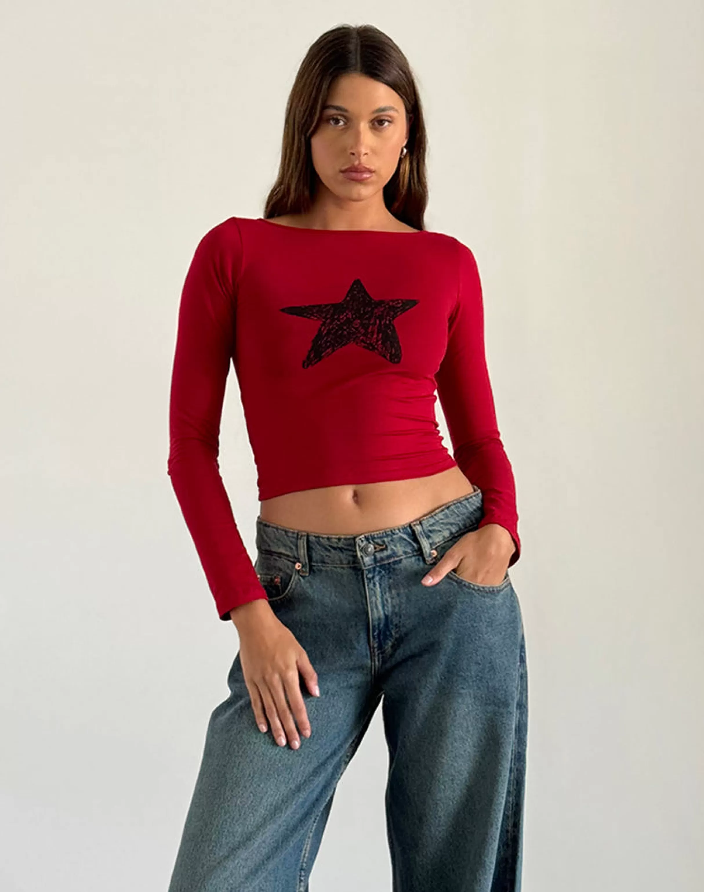 Cheap Amabon Long Sleeve Top In BASICS | BASIC TOPS