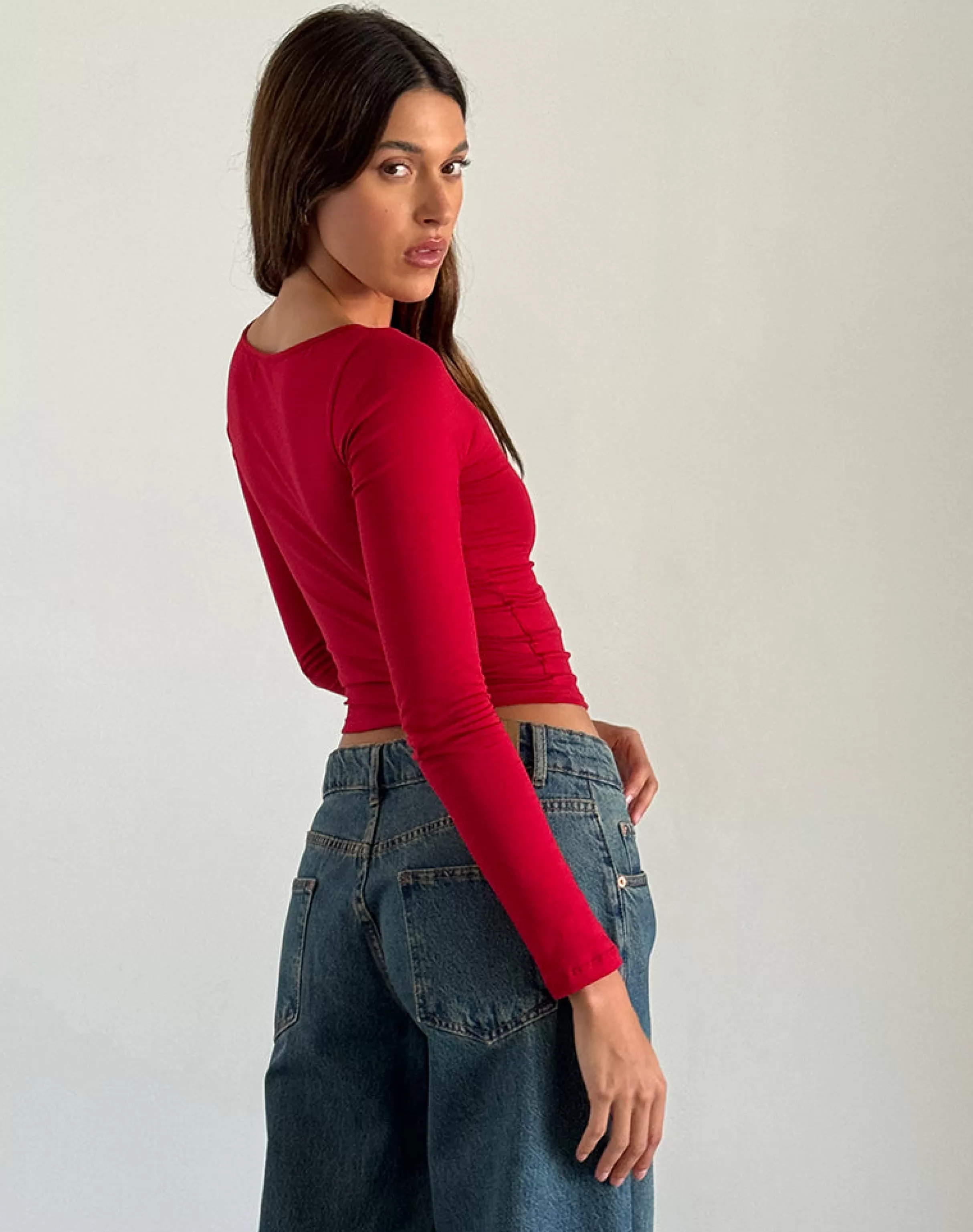 Cheap Amabon Long Sleeve Top In BASICS | BASIC TOPS