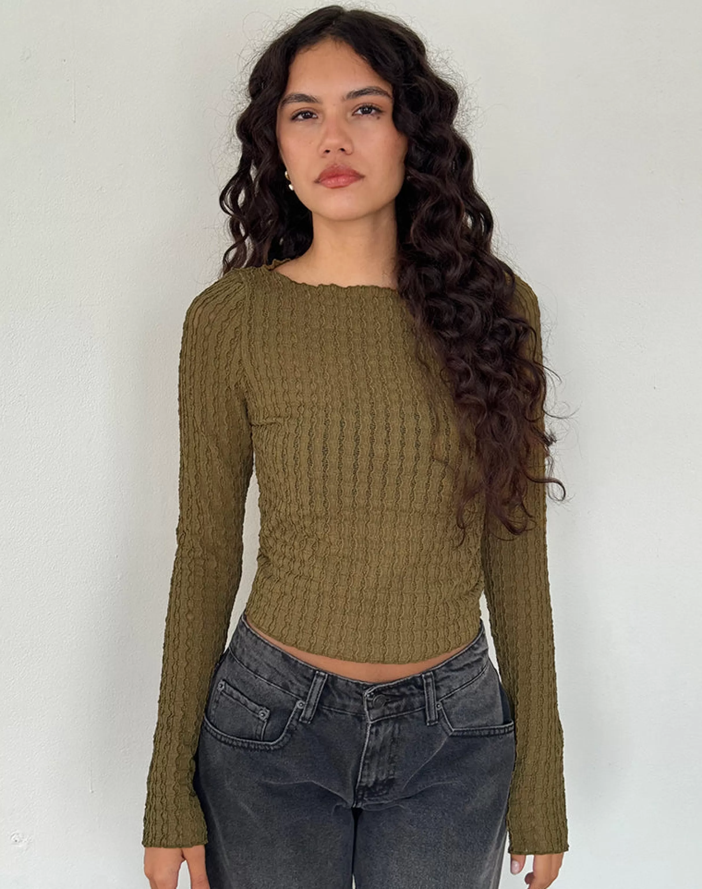 Shop Angela Long Sleeve Top In SALE TOPS