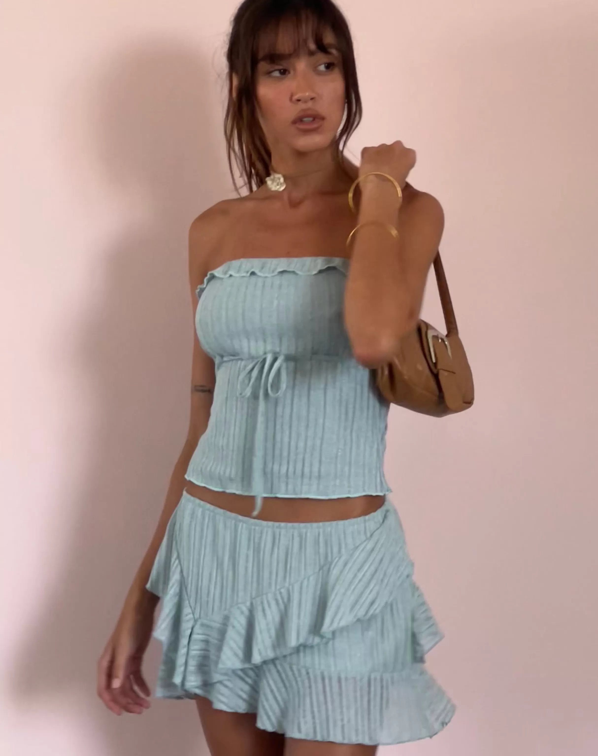 Online Anis Ruffle Hem Mini Skirt In MINI SKIRTS