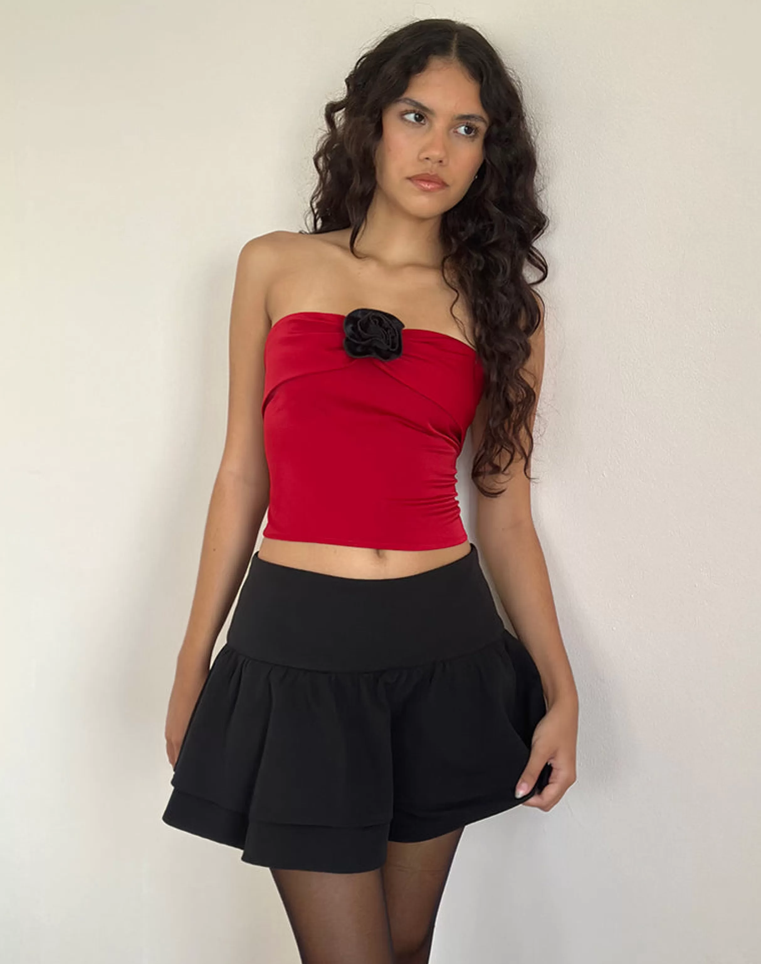 Store Astrum Satin Bandeau Top In GOING OUT TOPS | BANDEAU TOPS