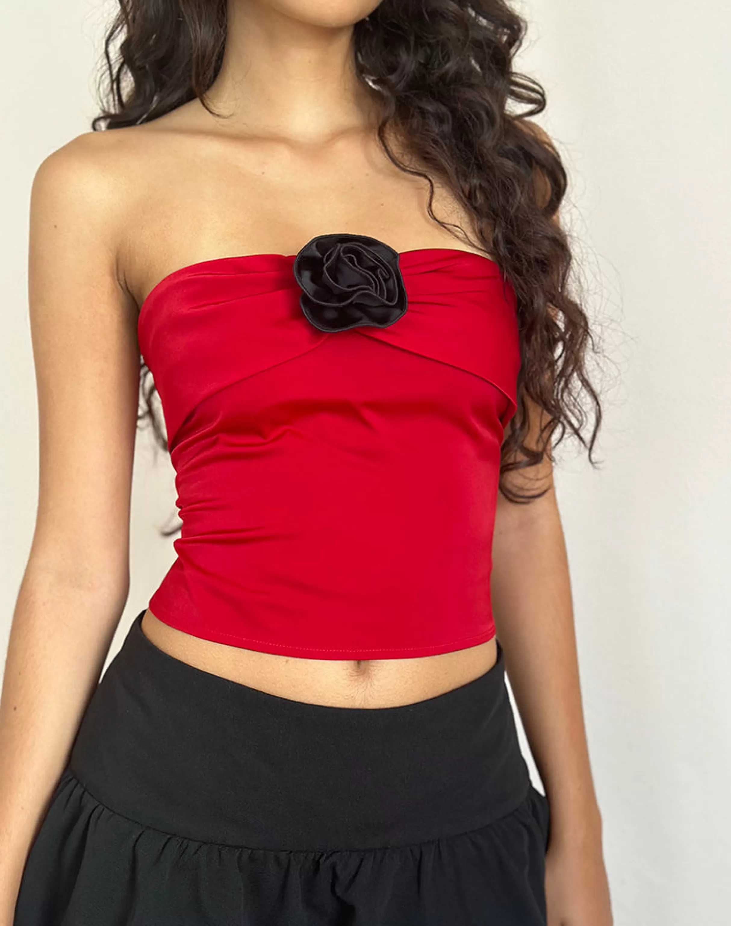 Store Astrum Satin Bandeau Top In GOING OUT TOPS | BANDEAU TOPS