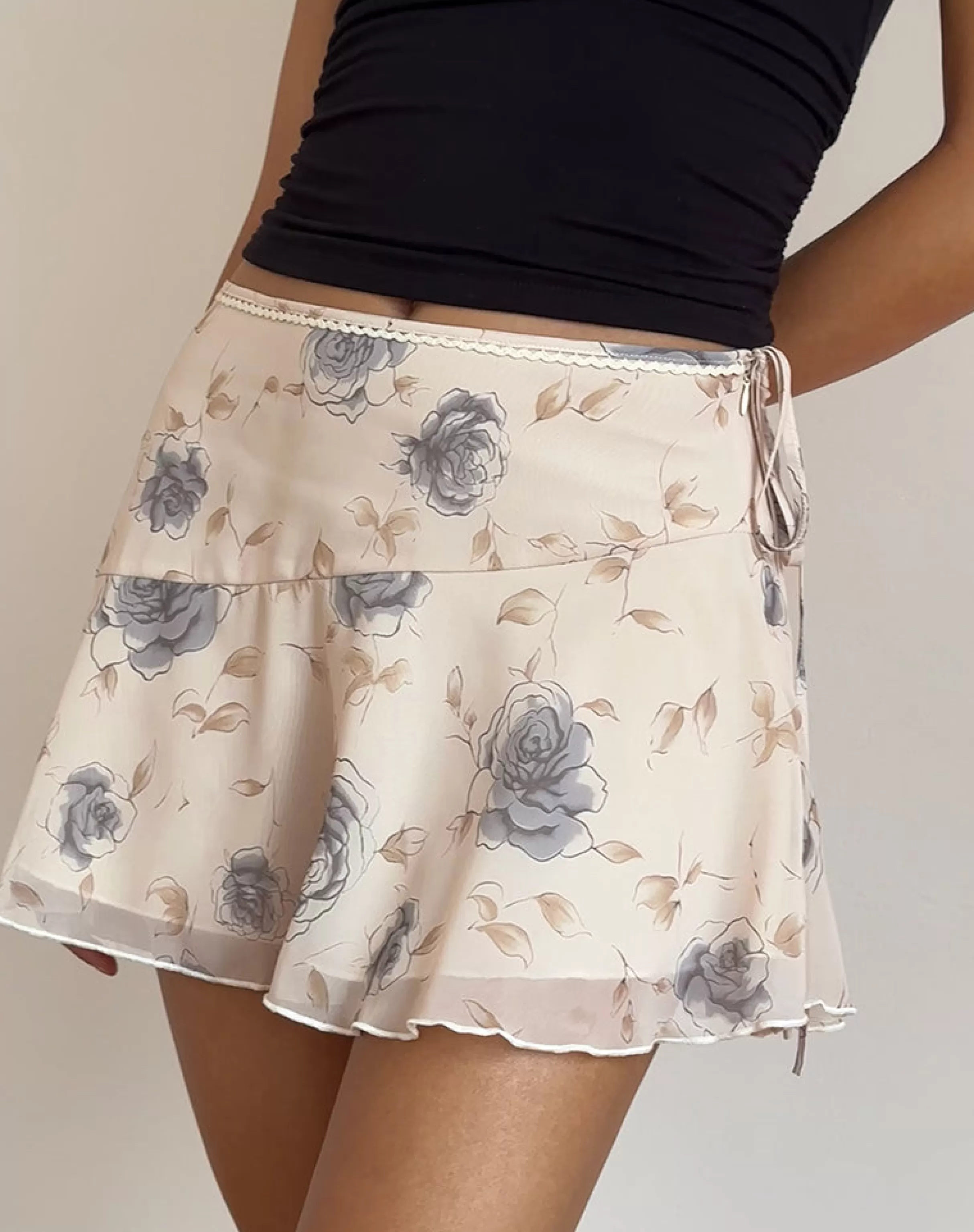 Flash Sale Athalia Mini Skirt In Wild Rose Blue NEVERMORE | CO-ORDS