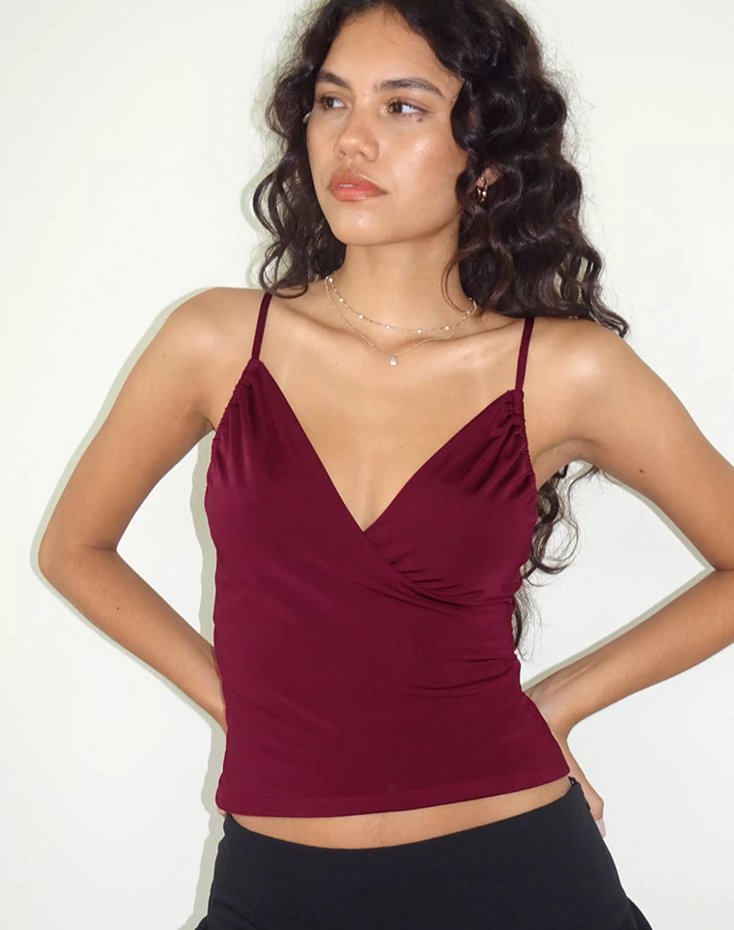 Cheap Bea Cross Front Top In STRAPPY TOPS