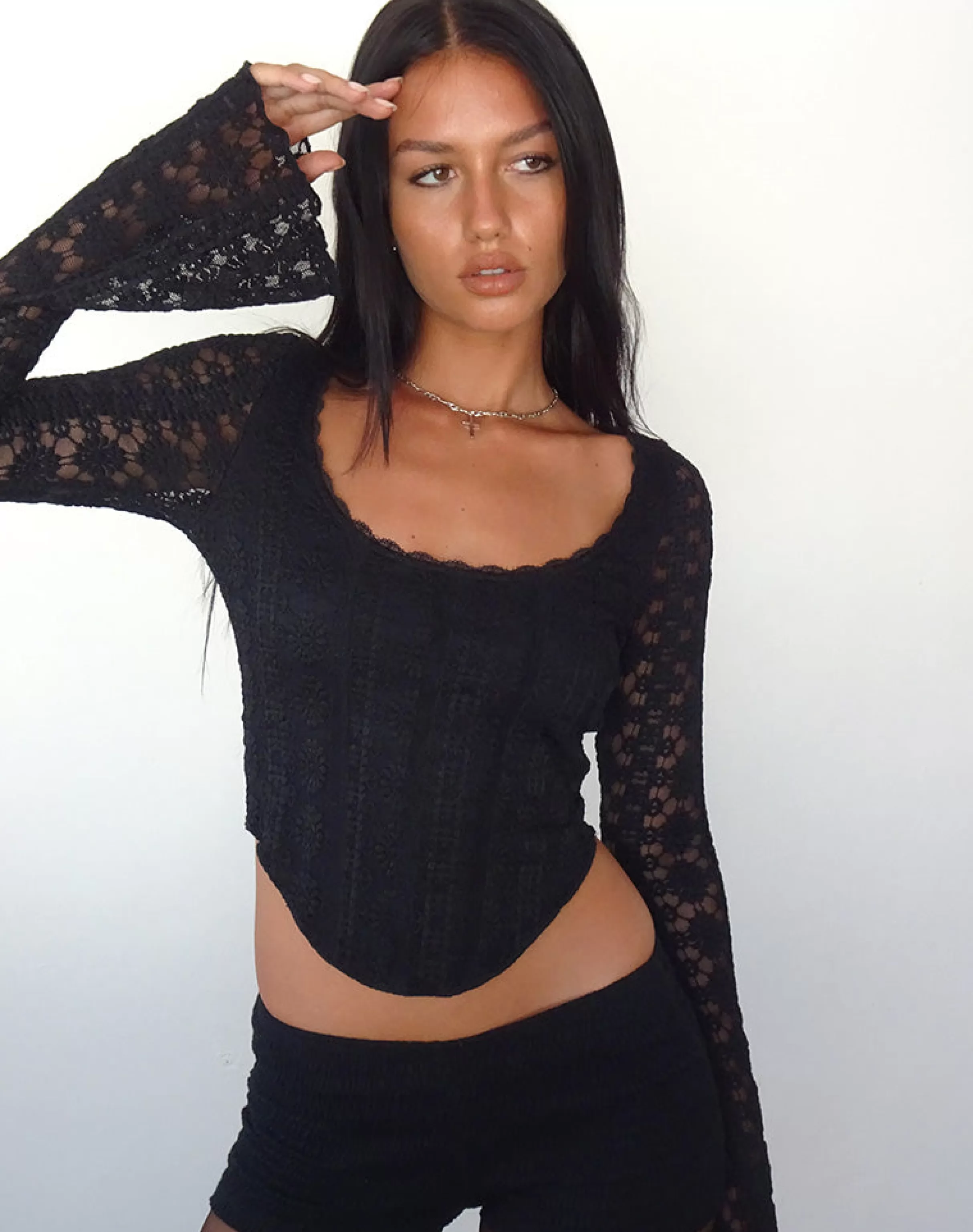 New Belle Long Sleeve Top In GOING OUT TOPS | CROP TOPS