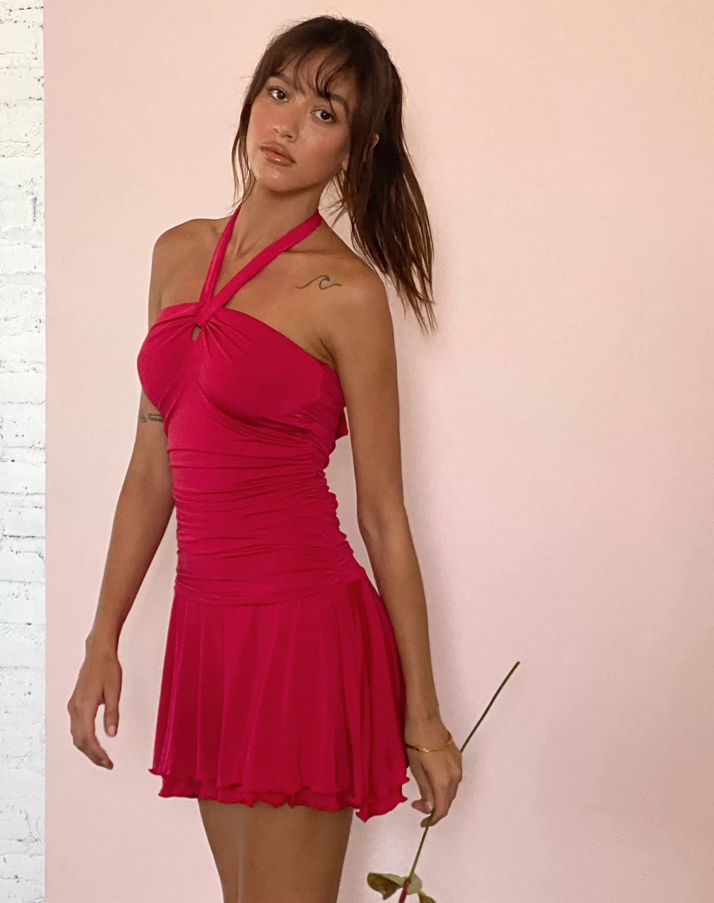 Online Bibi Bandeau Halterneck Mini Dress In PARTY DRESSES | BANDEAU DRESSES