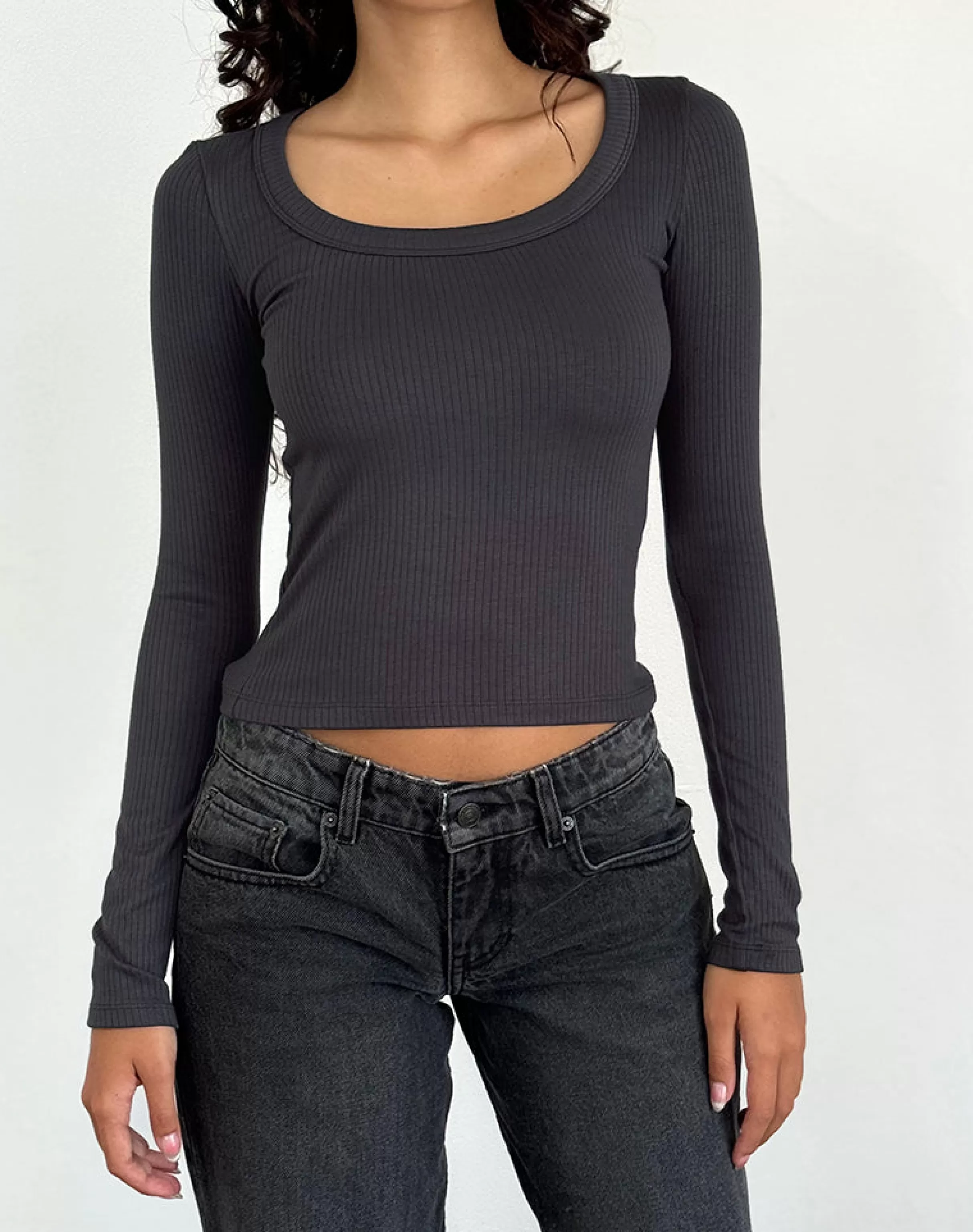 Cheap Binlo Extra Long Sleeve Top In BASICS | BASIC TOPS