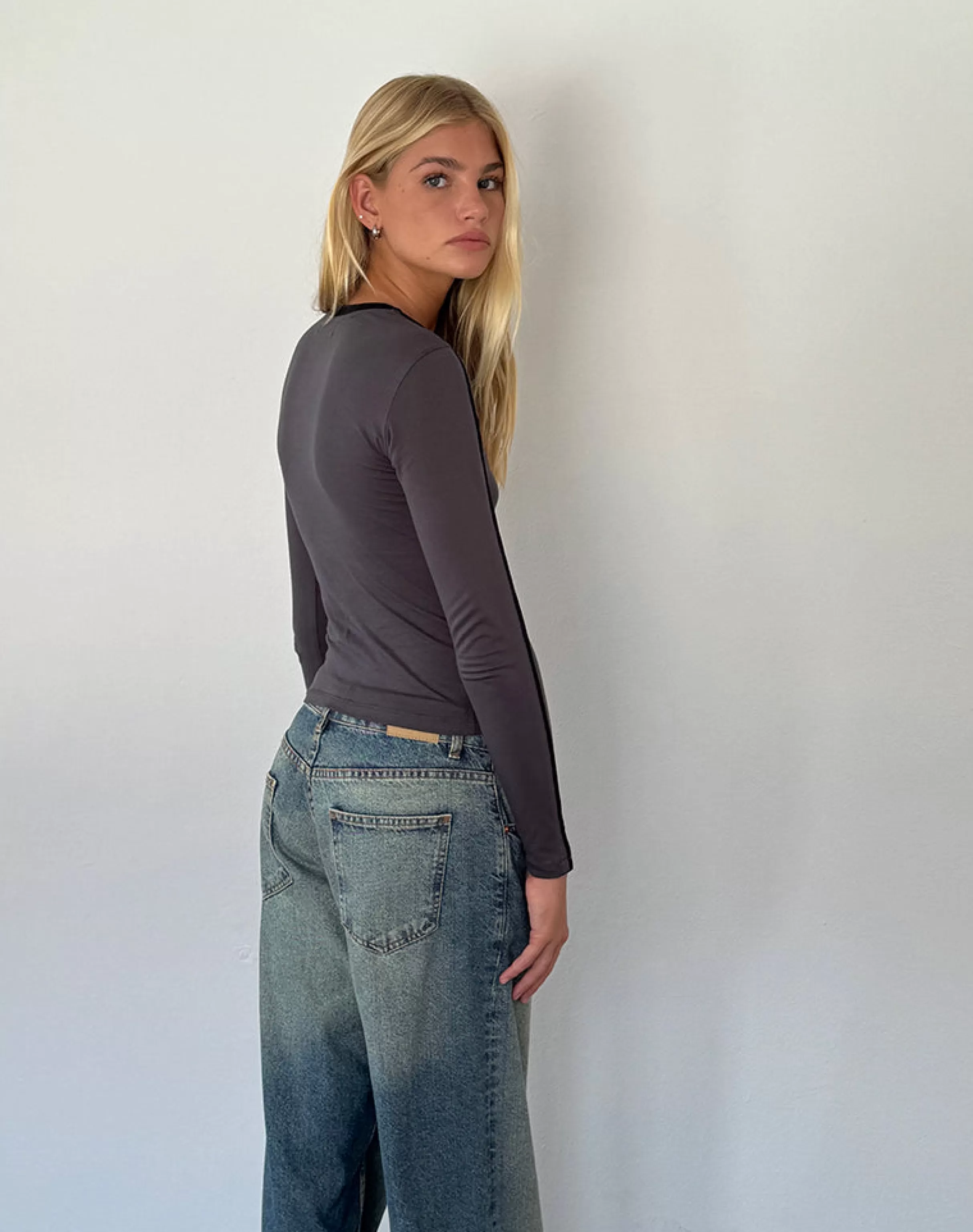 Cheap Bonija Long Sleeve Top In BASICS | BASIC TOPS