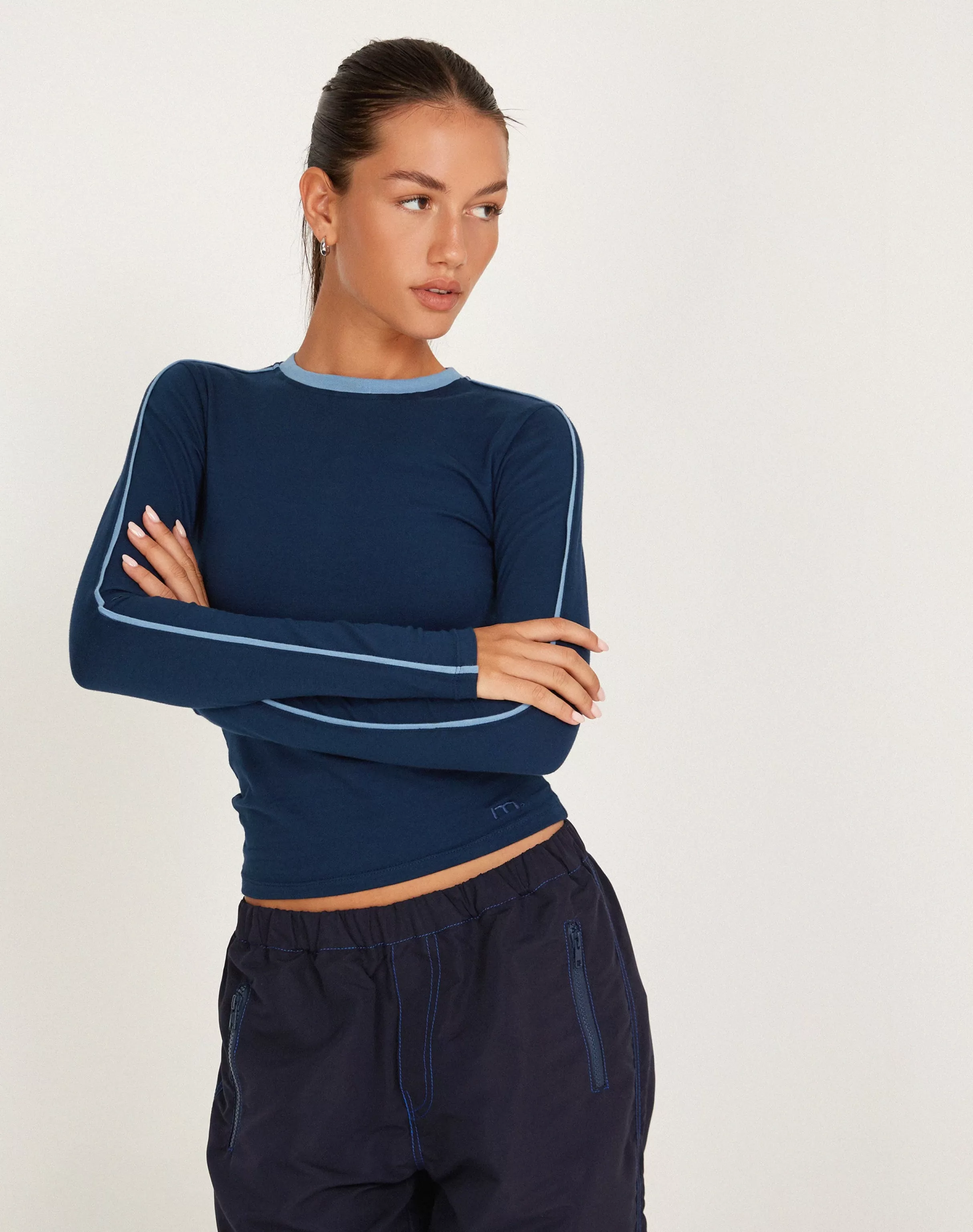 Fashion Bonija Long Sleeve Top In BASICS | BASIC TOPS