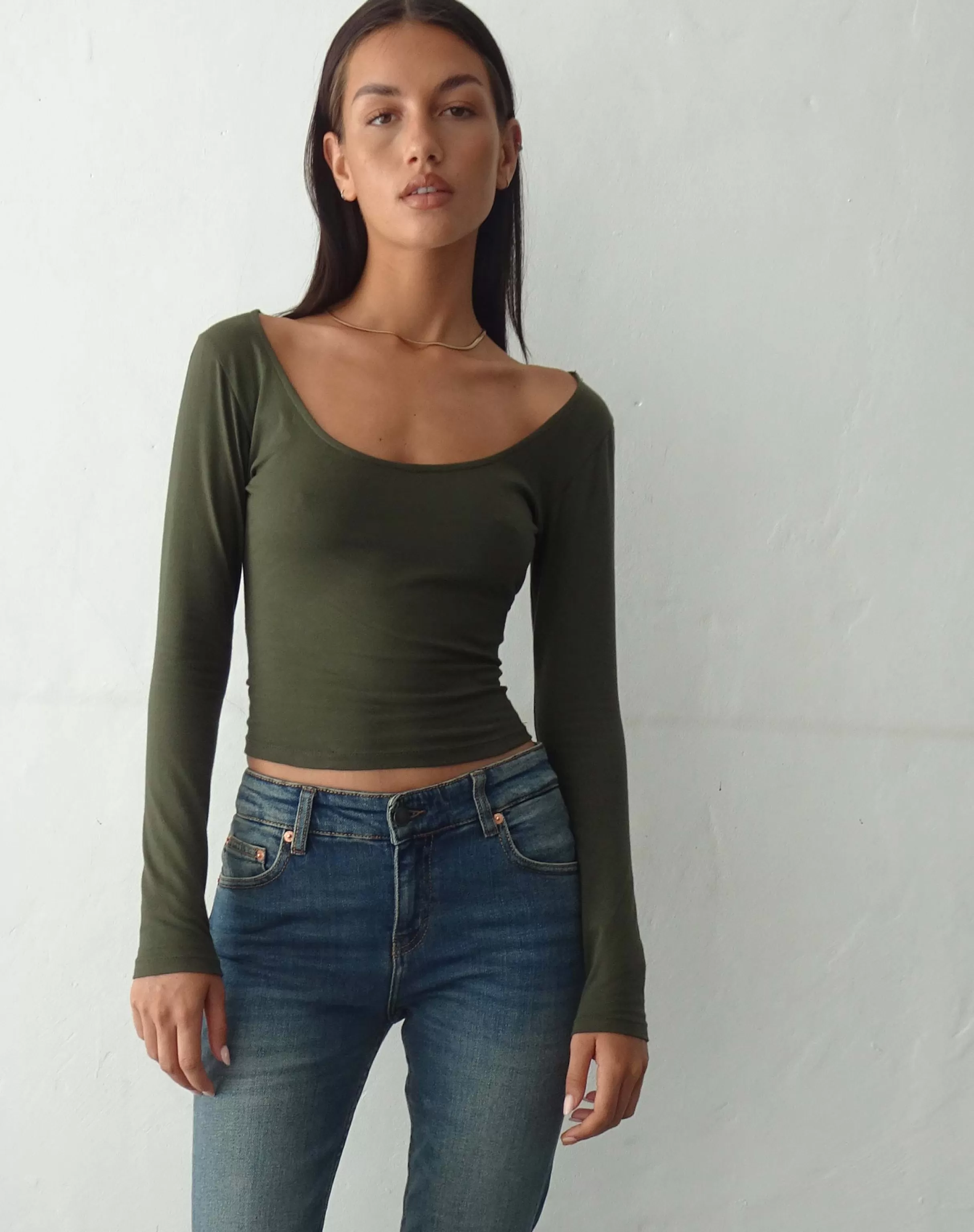 Fashion Bonlo Long Sleeve Top In BASICS | LONG SLEEVE TOPS