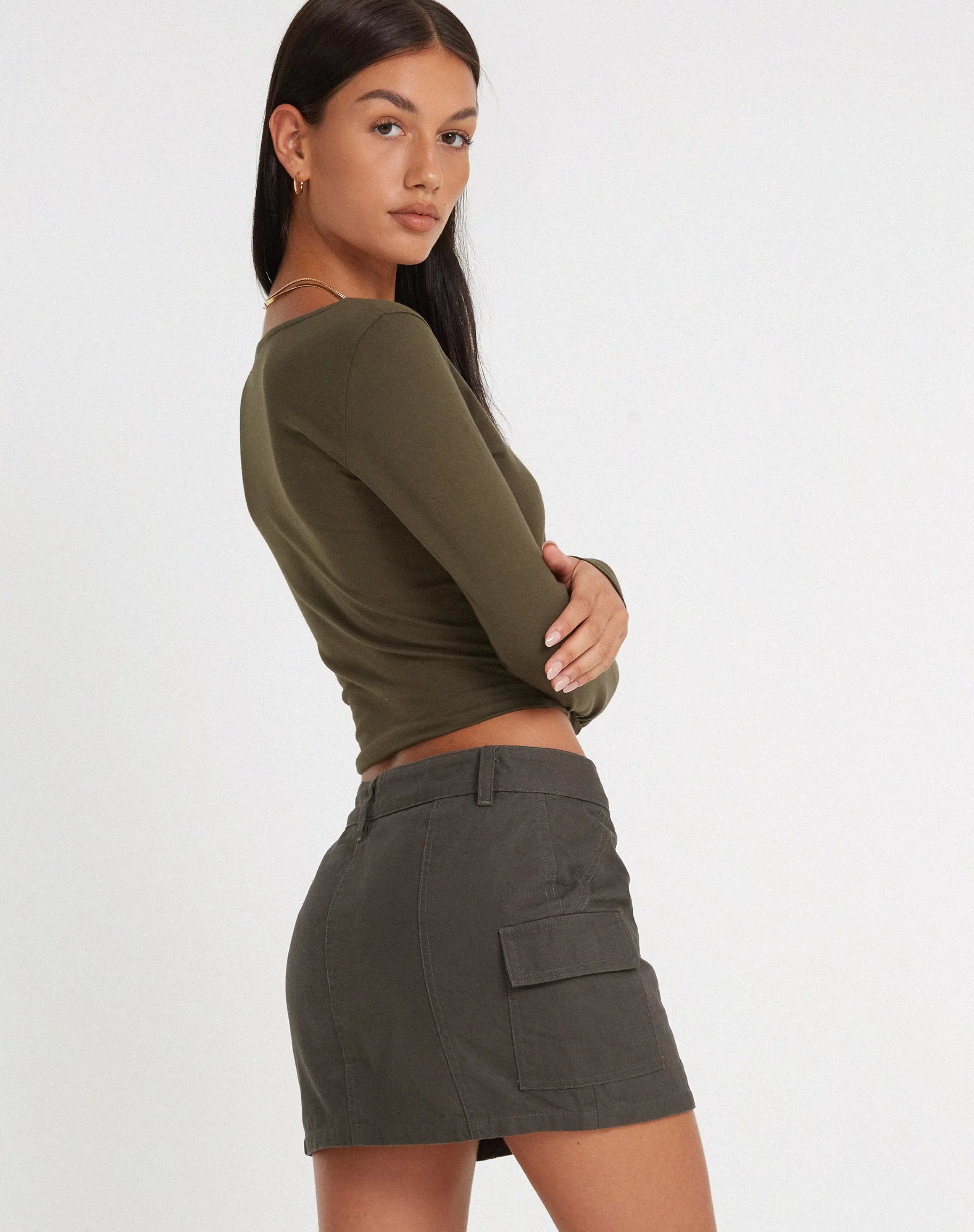 Fashion Bonlo Long Sleeve Top In BASICS | LONG SLEEVE TOPS