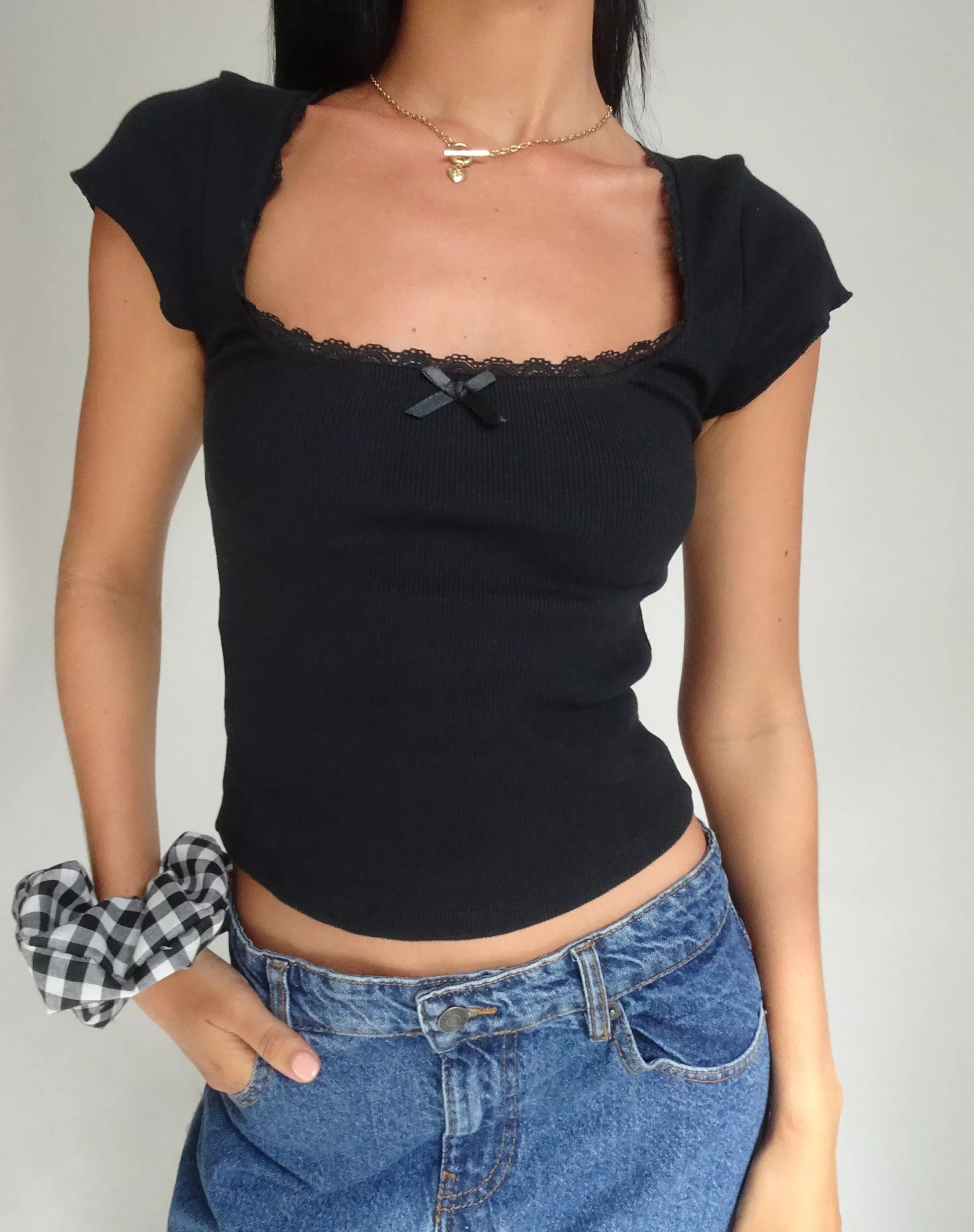 Outlet Bovillo Cap Sleeve Top In BASICS | TEES