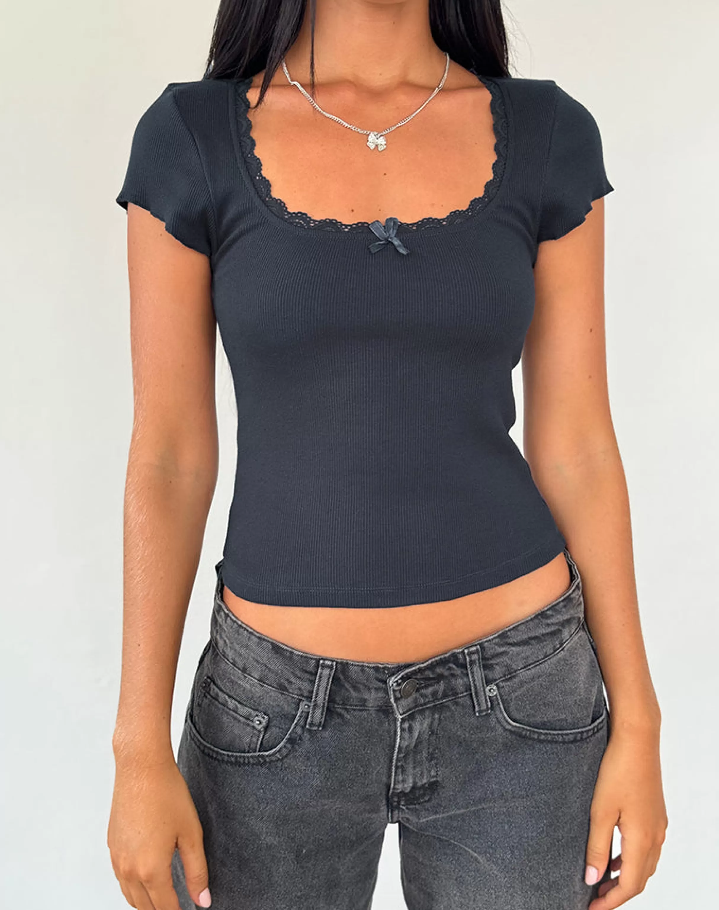 Sale Bovillo Cap Sleeve Top In BASIC TOPS | TEES