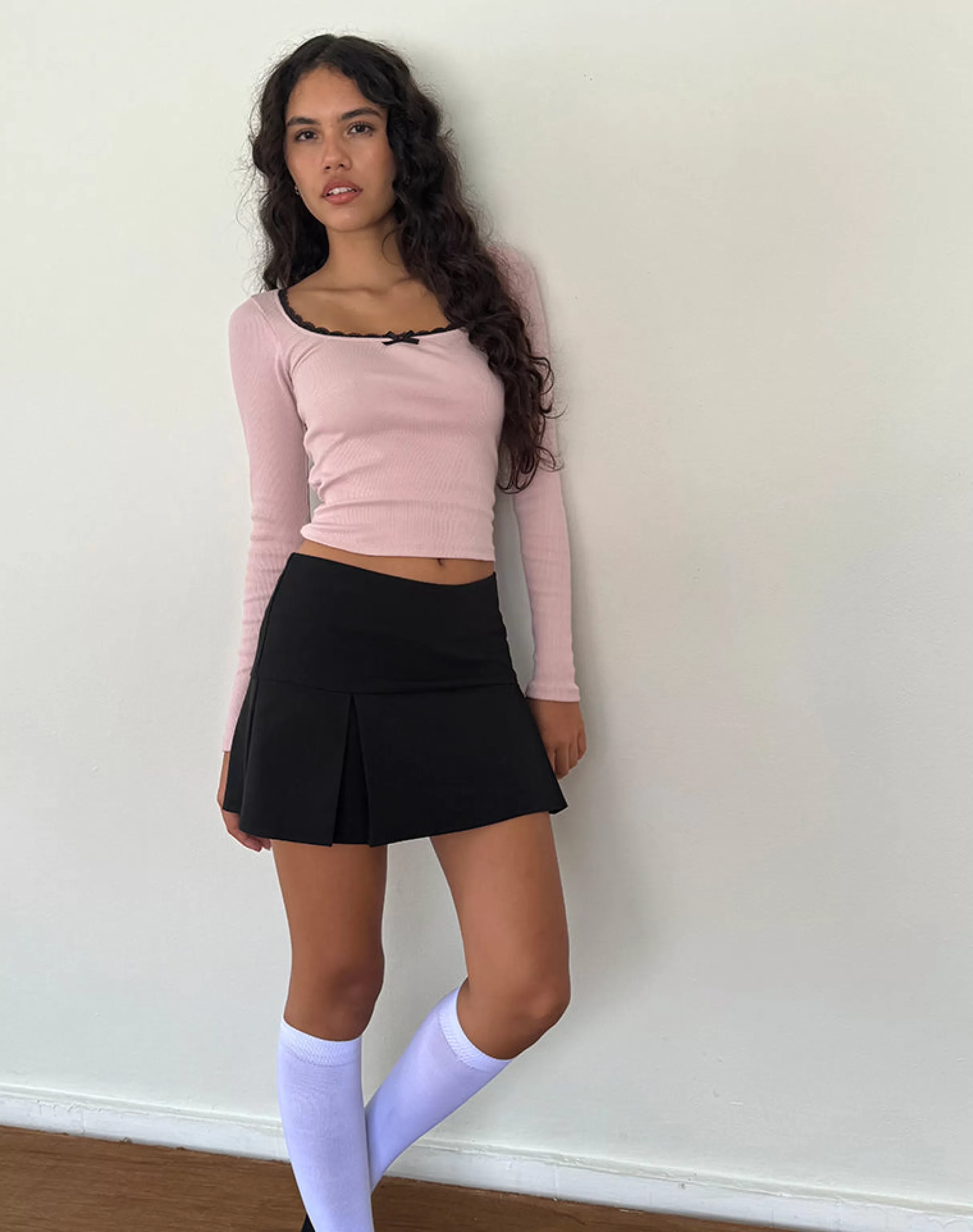 Cheap Bovita Long Sleeve Ribbed Top In BASICS | BASIC TOPS