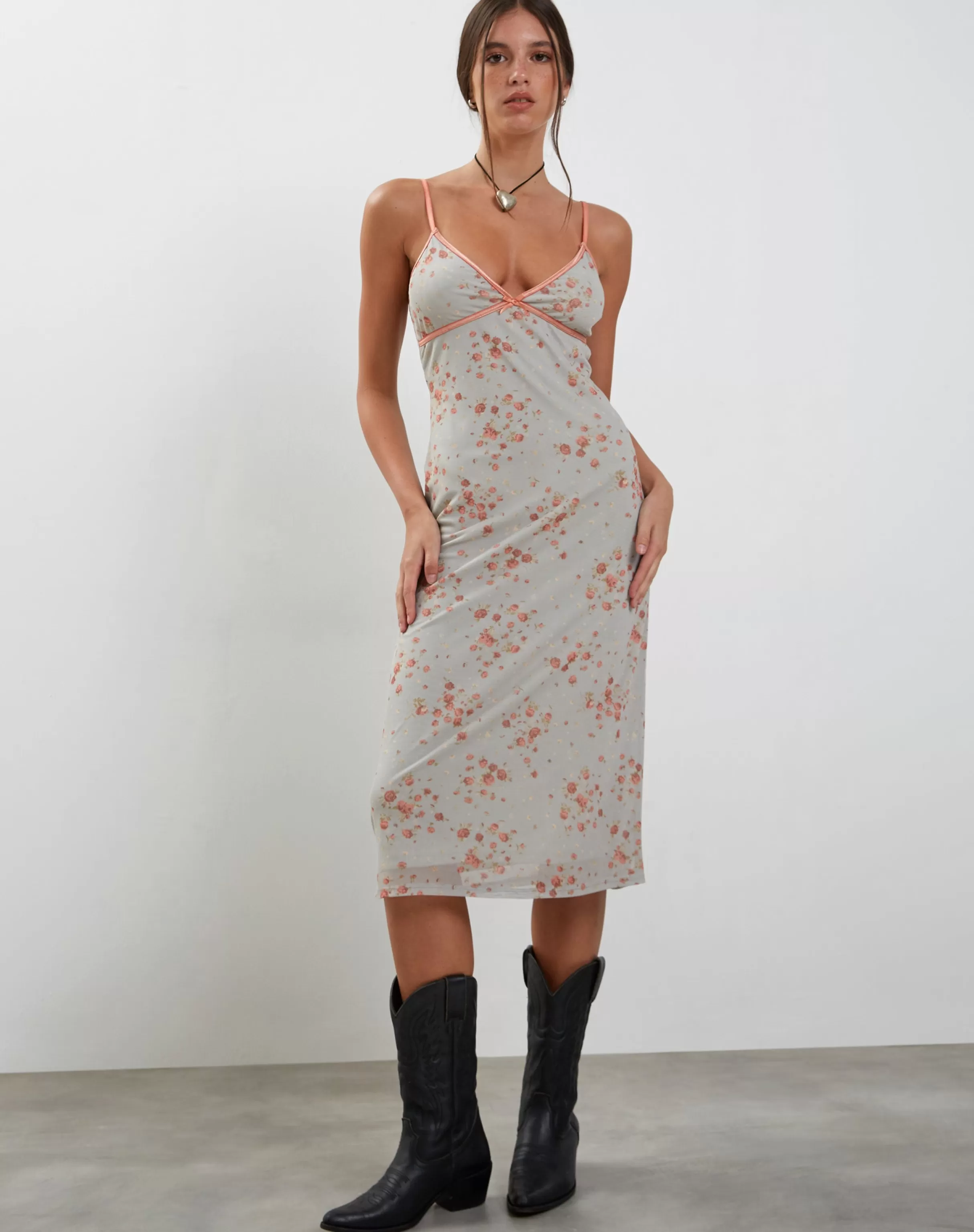Flash Sale Camelia Mid Dress In Ditsy Rose Cluster PRINTED DRESSES