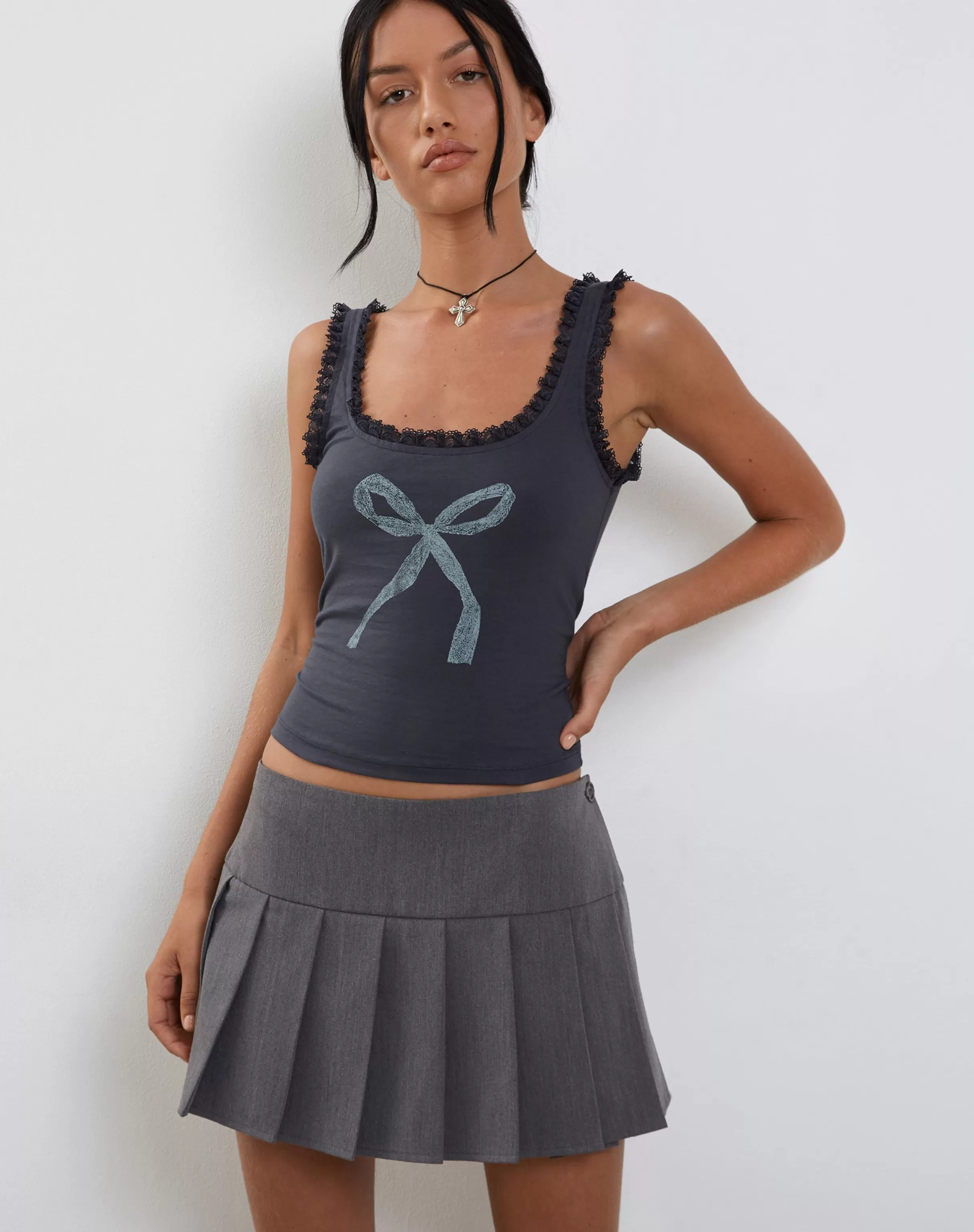 Best Sale Carillo Lace Trim Vest Top In SALE TOPS | VEST TOPS