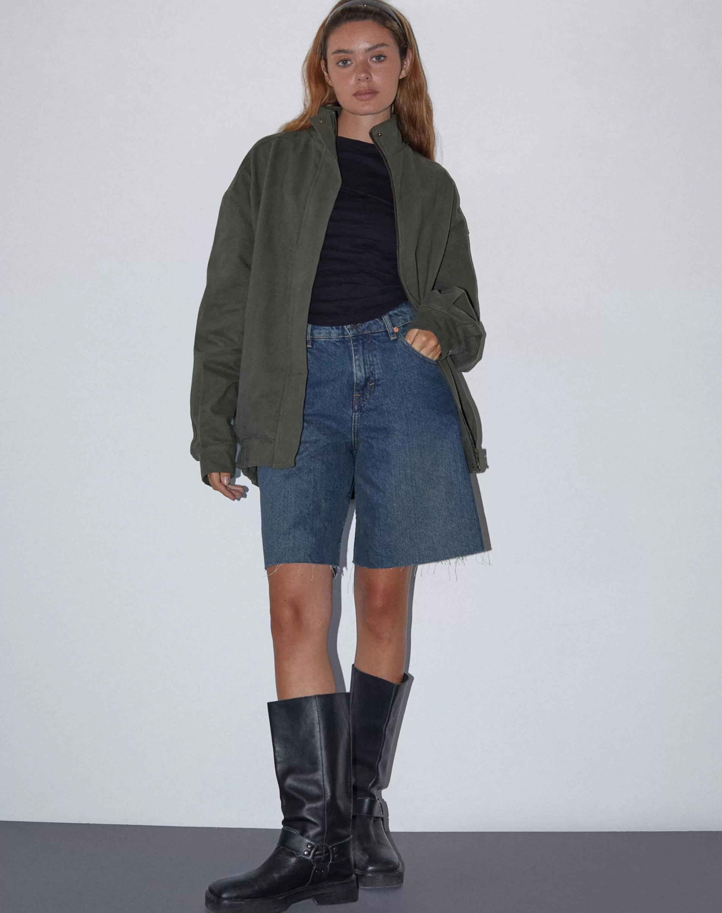 Fashion Cavine Bomber Jacket In Burnt Olive JACKETS