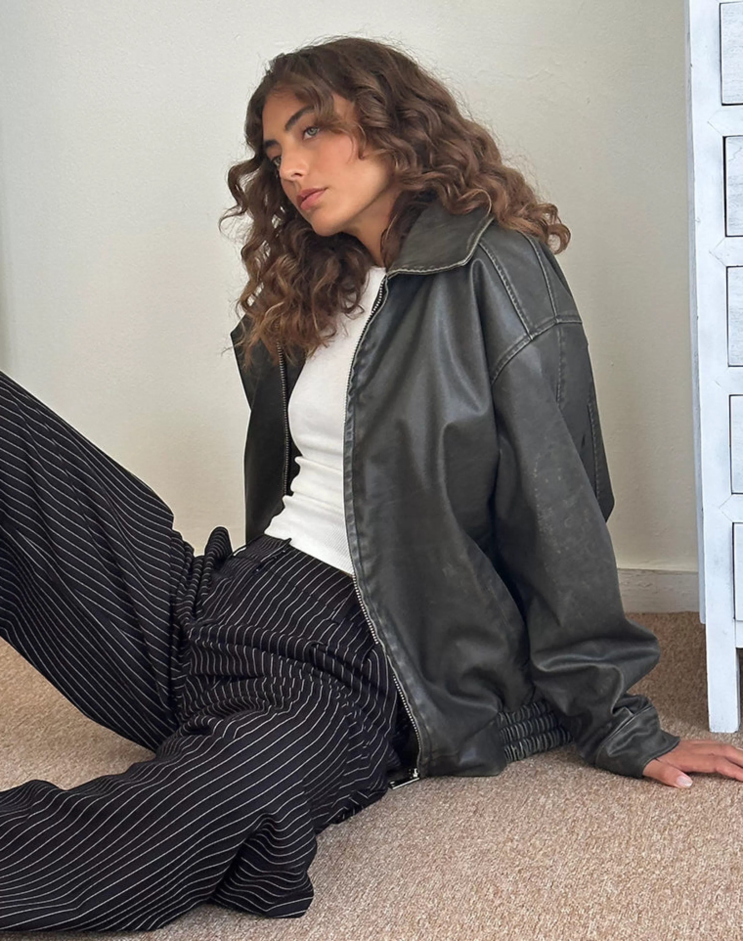 Hot Cavita Distressed Jacket In BASICS | PU JACKETS