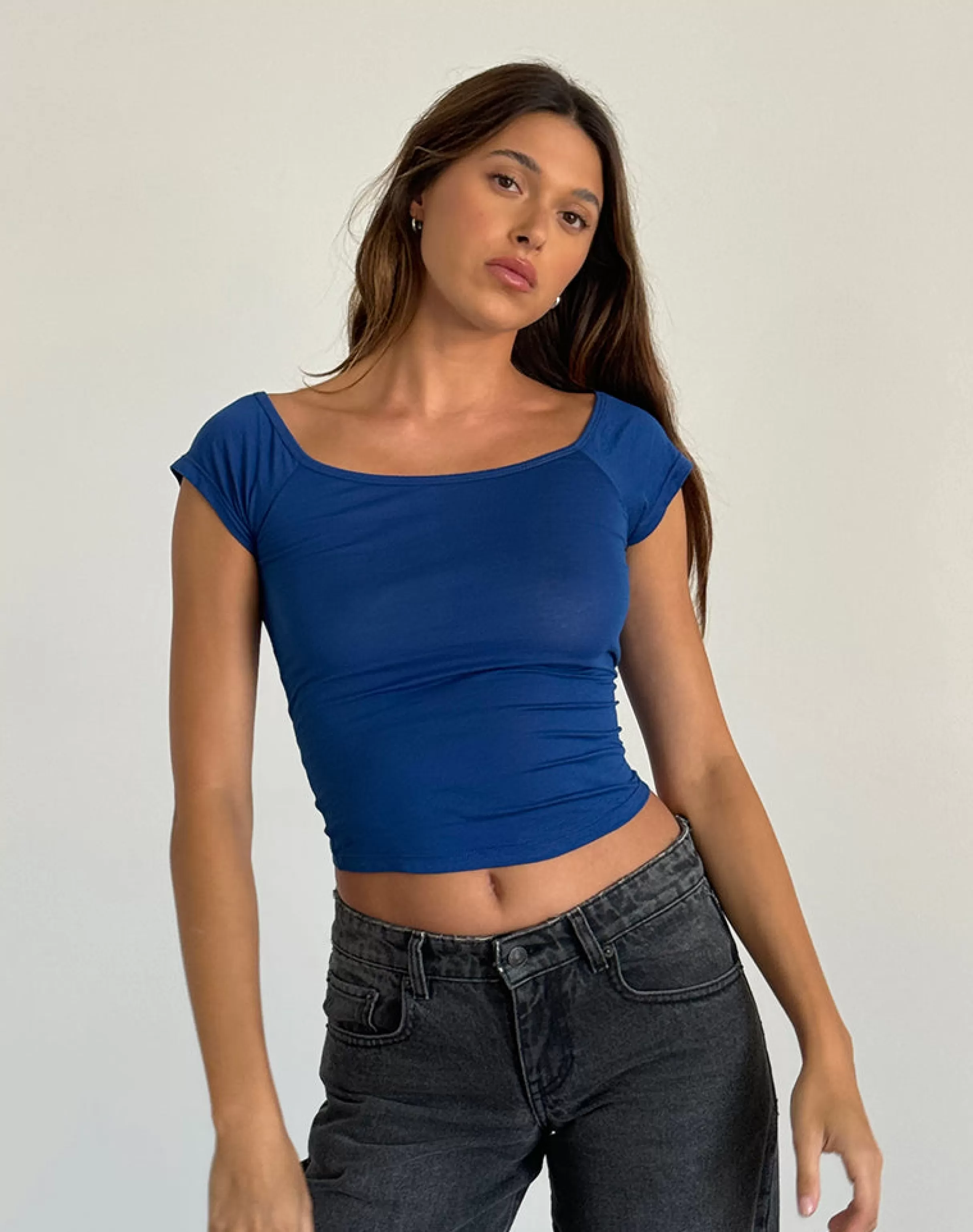 Online Charya Off The Shoulder Top In BASIC TOPS