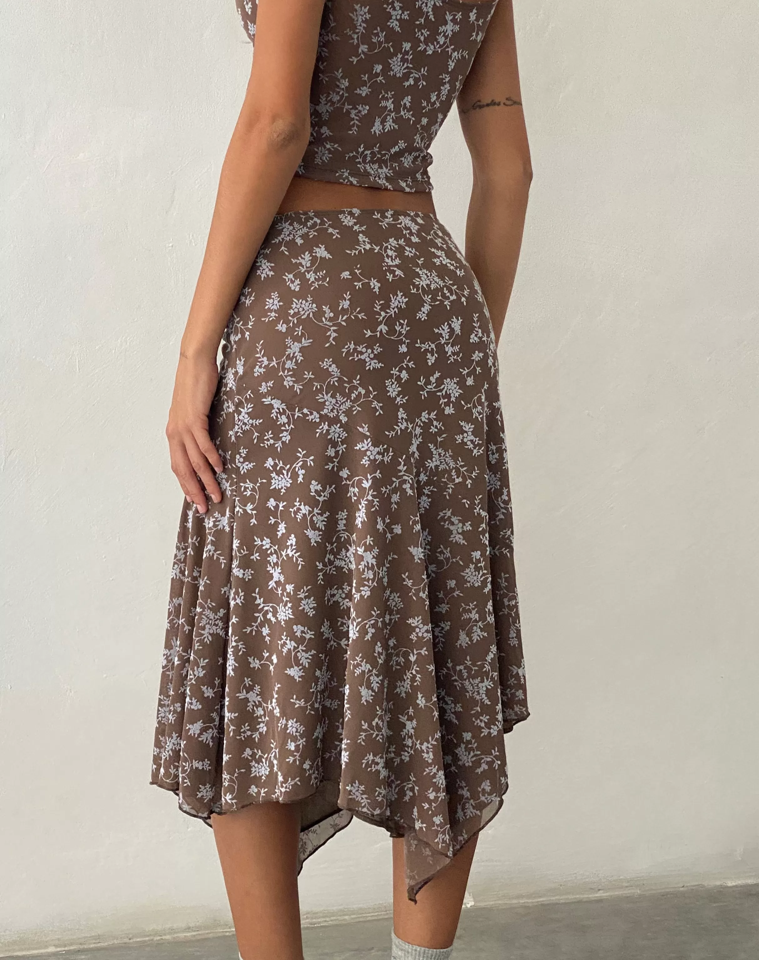 Fashion Cinta Low Rise Midi Skirt In SALE SKIRTS | PRINTED SKIRTS