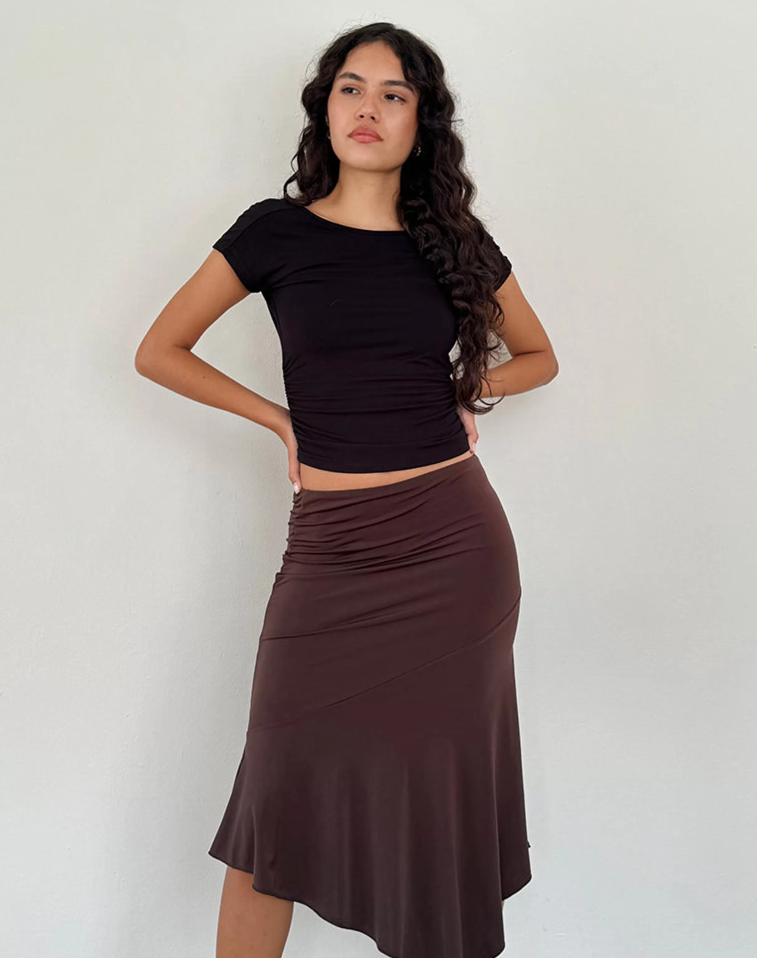 Outlet Cinta Low Rise Midi Skirt In MIDI SKIRTS