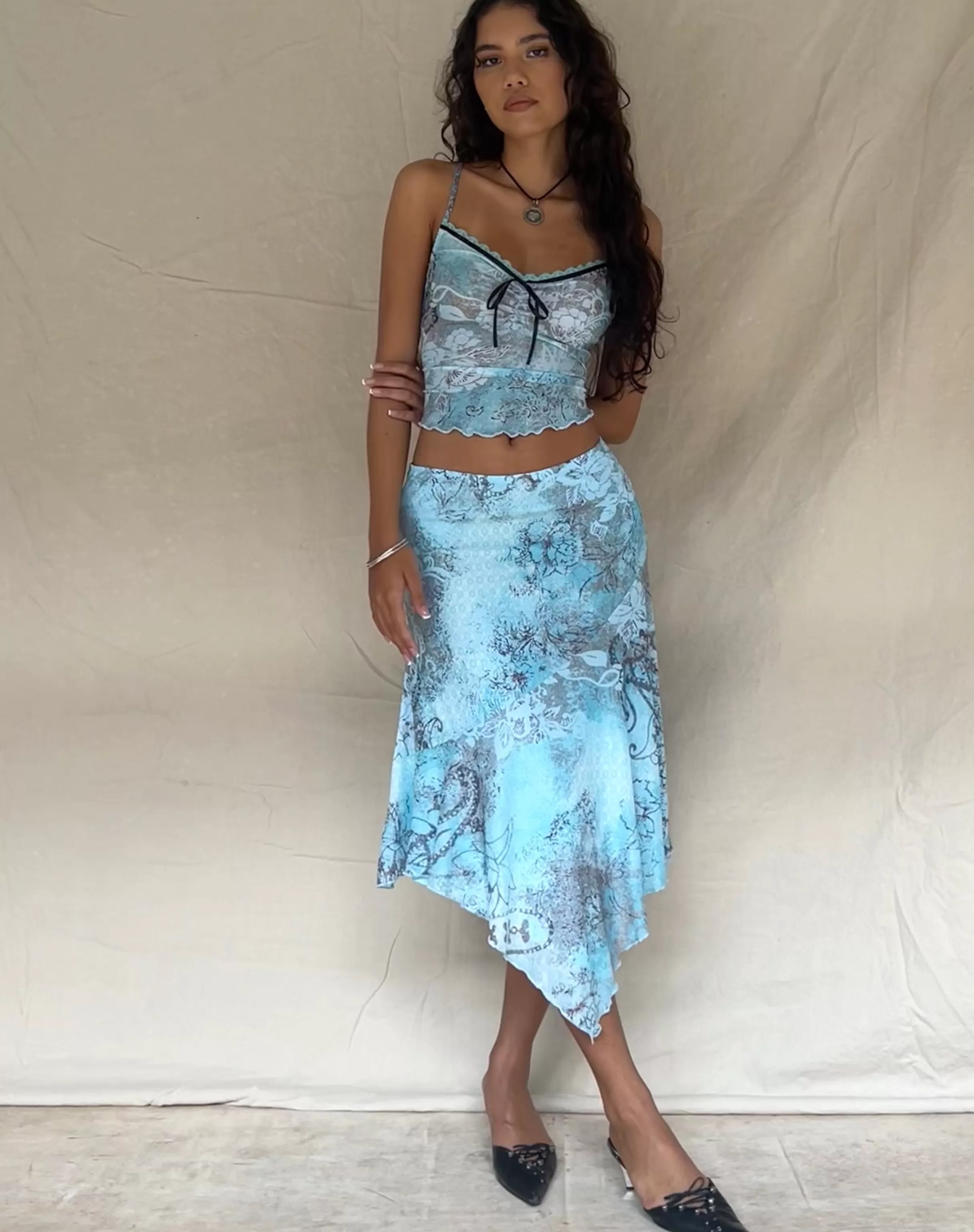 Flash Sale Cinta Low Rise Midi Skirt In SALE SKIRTS | PRINTED SKIRTS
