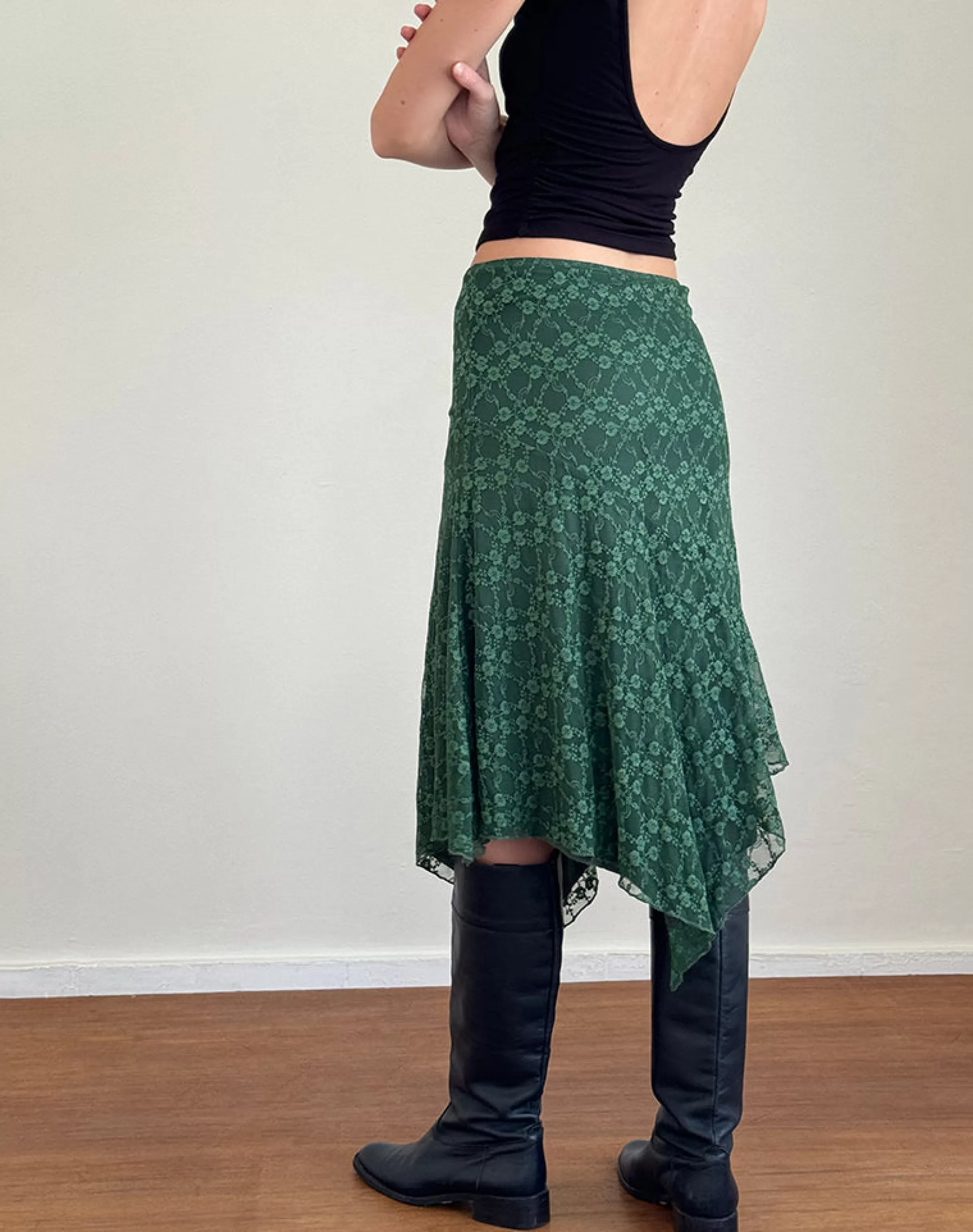 Shop Cinta Midi Skirt In NEVERMORE | A LINE SKIRTS