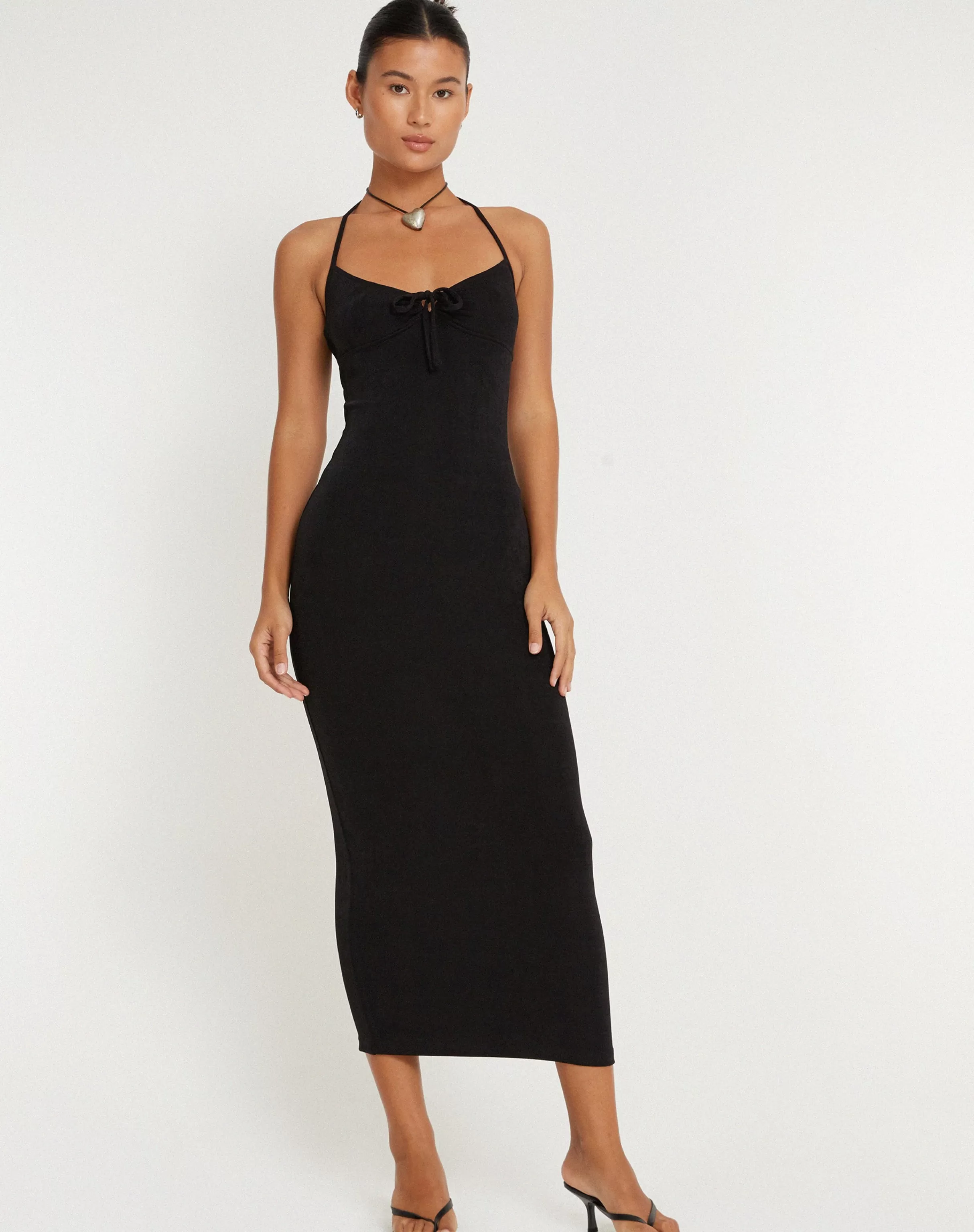 Online Clovia Maxi Dress In Black DAY DRESSES | MAXI DRESSES