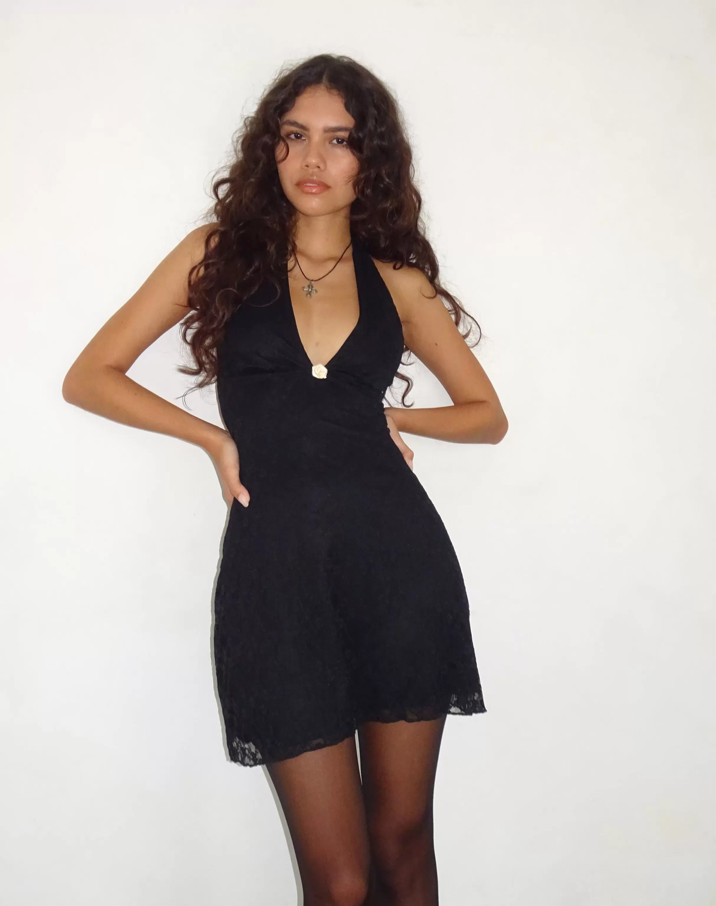 Hot Codami Halterneck Mini Dress In BODYCON DRESSES | LITTLE BLACK DRESSES