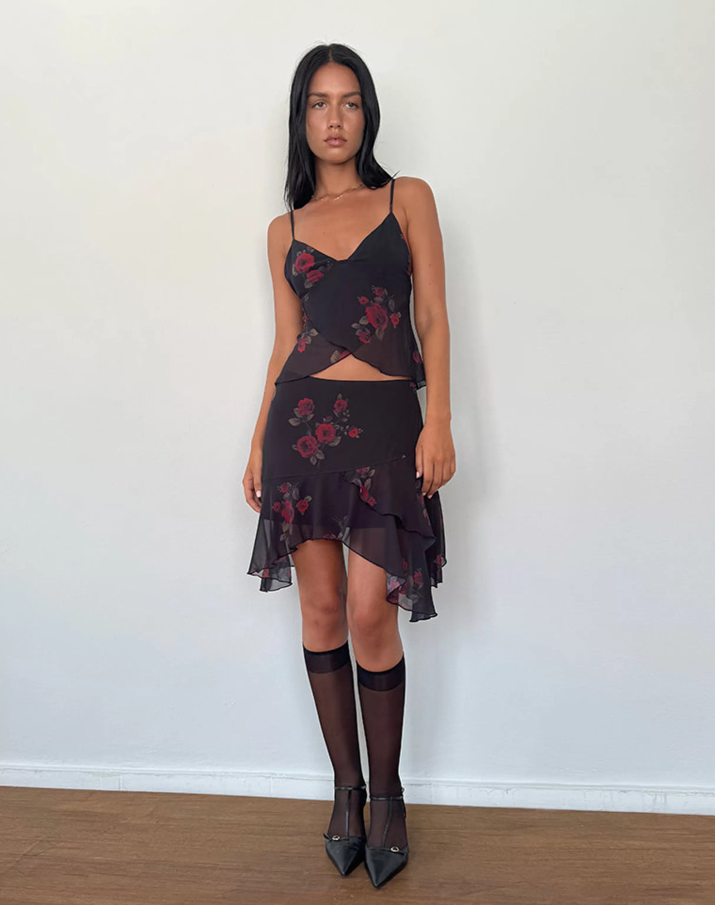 Flash Sale Cojira Mesh Butterfly Top In CO-ORDS | STRAPPY TOPS