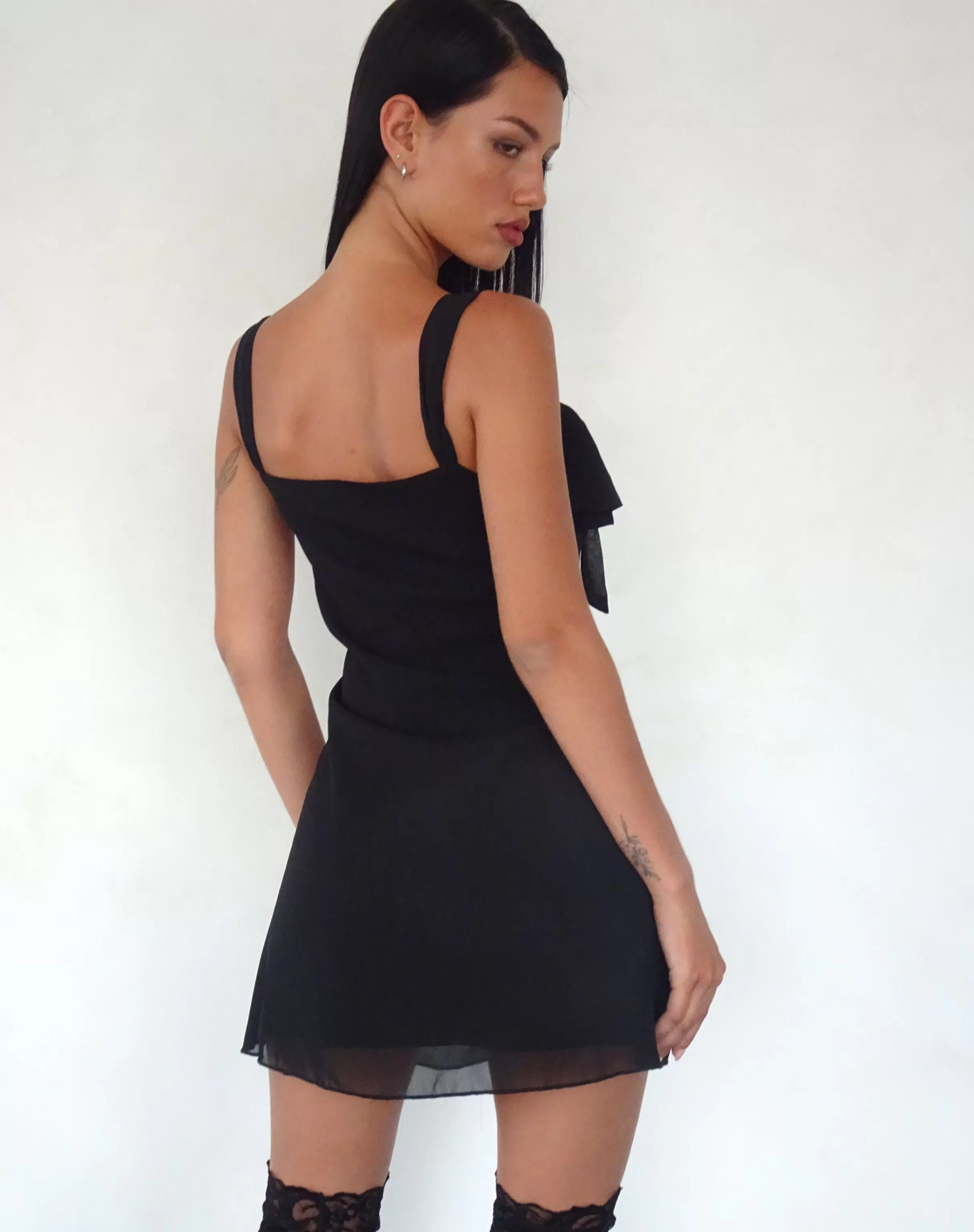 Hot Coraline Bow Mini Dress In PARTY DRESSES | LITTLE BLACK DRESSES