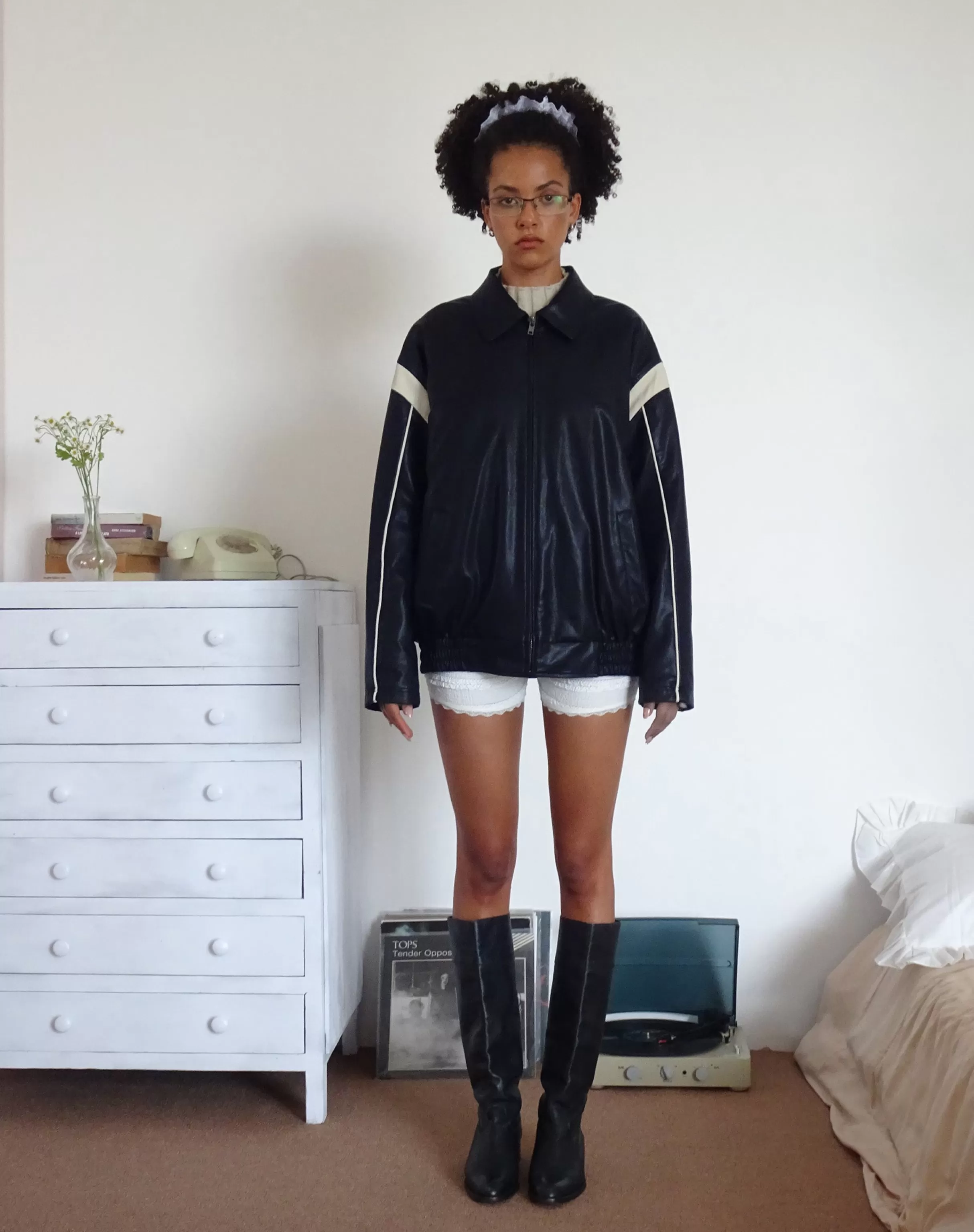 Best Sale Corvina PU Jacket In Black With Ivory PU JACKETS | JACKETS