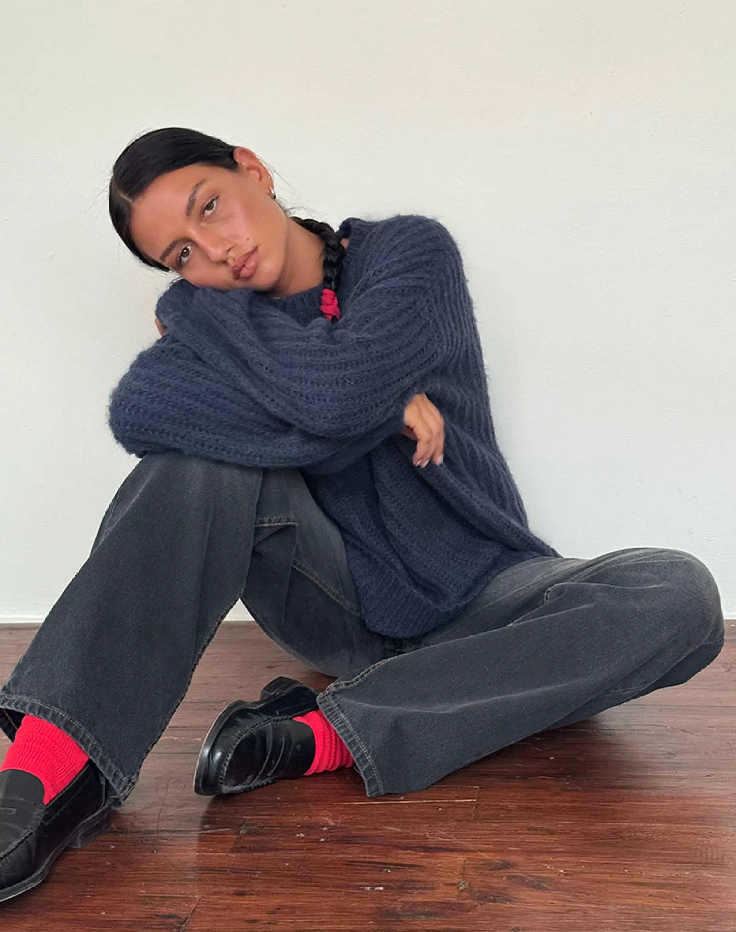 Discount Daren Oversized Knitted Jumper In JUMPERS