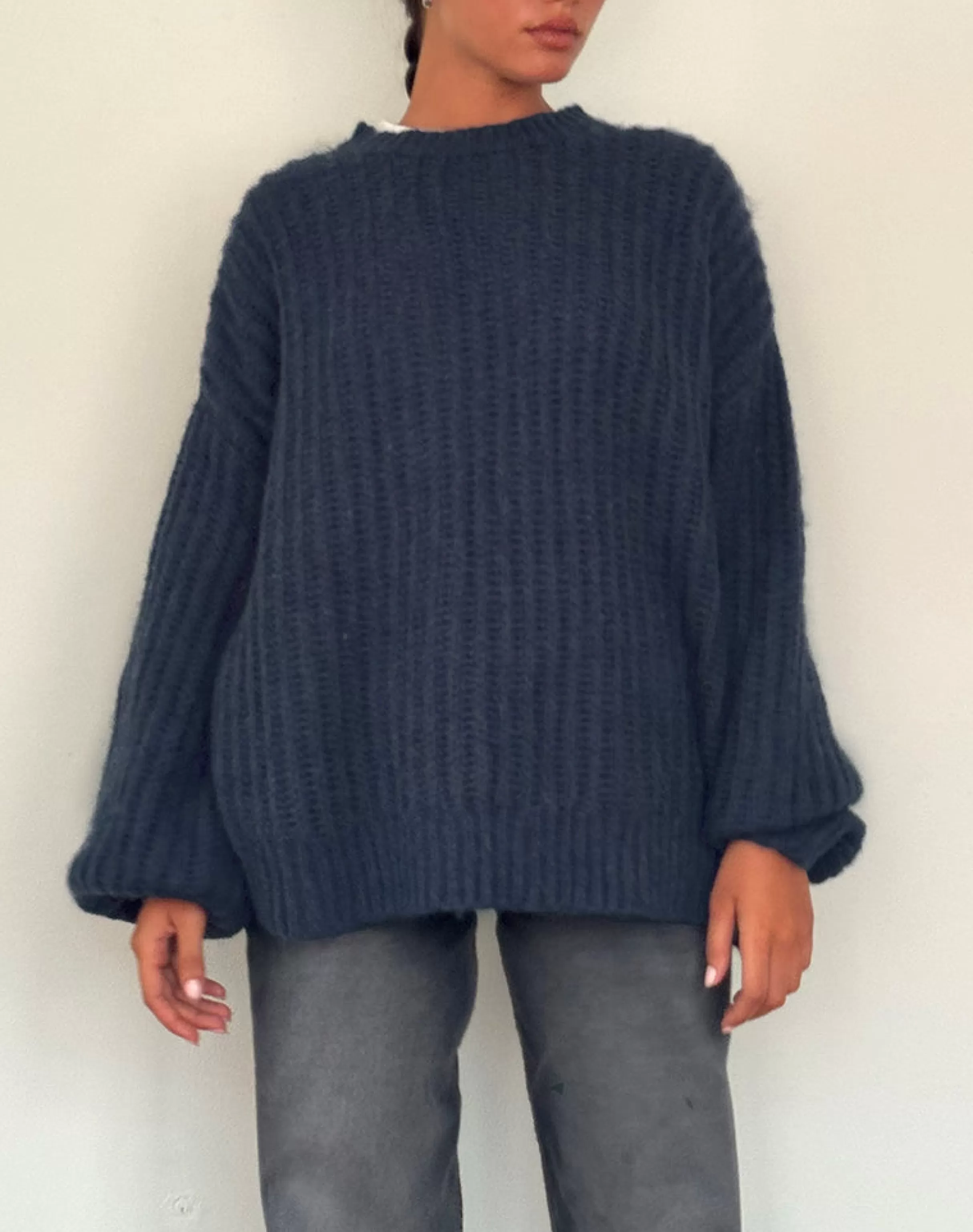Discount Daren Oversized Knitted Jumper In JUMPERS
