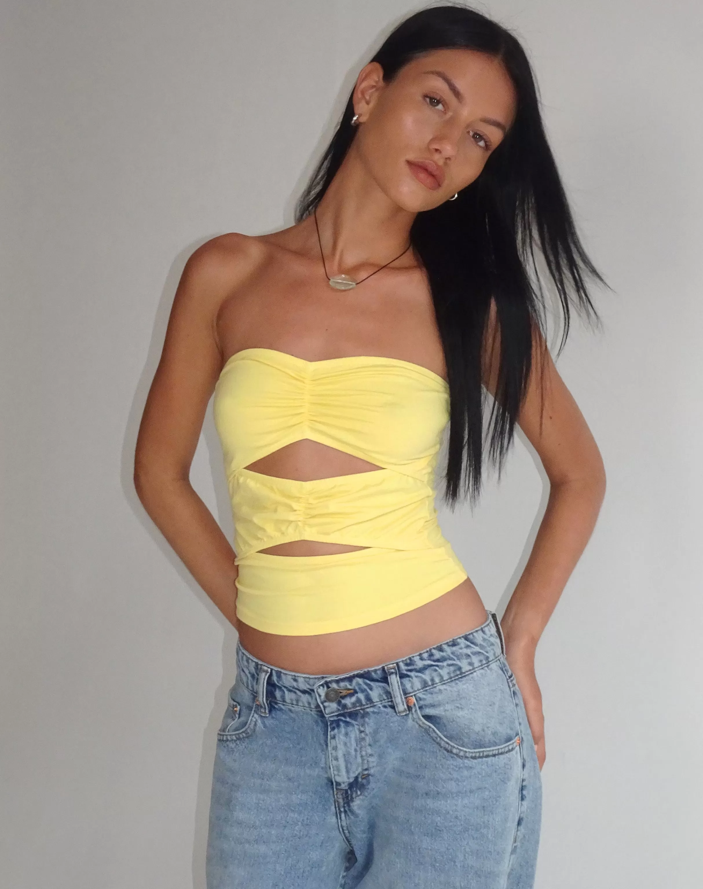 Store Dayu Bandeau Crop Top In BANDEAU TOPS