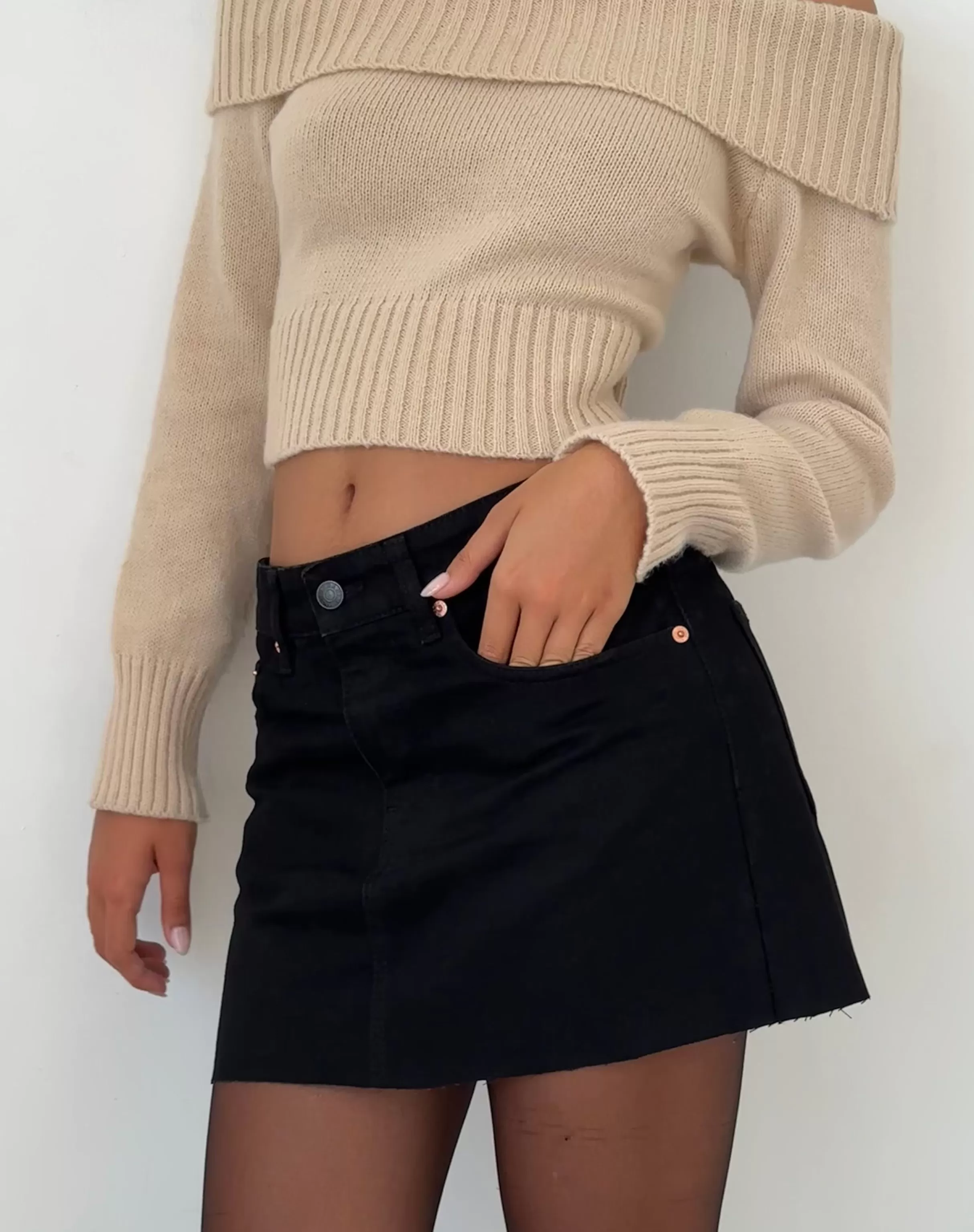 Sale Denim Mini Skirt In A LINE SKIRTS | MINI SKIRTS