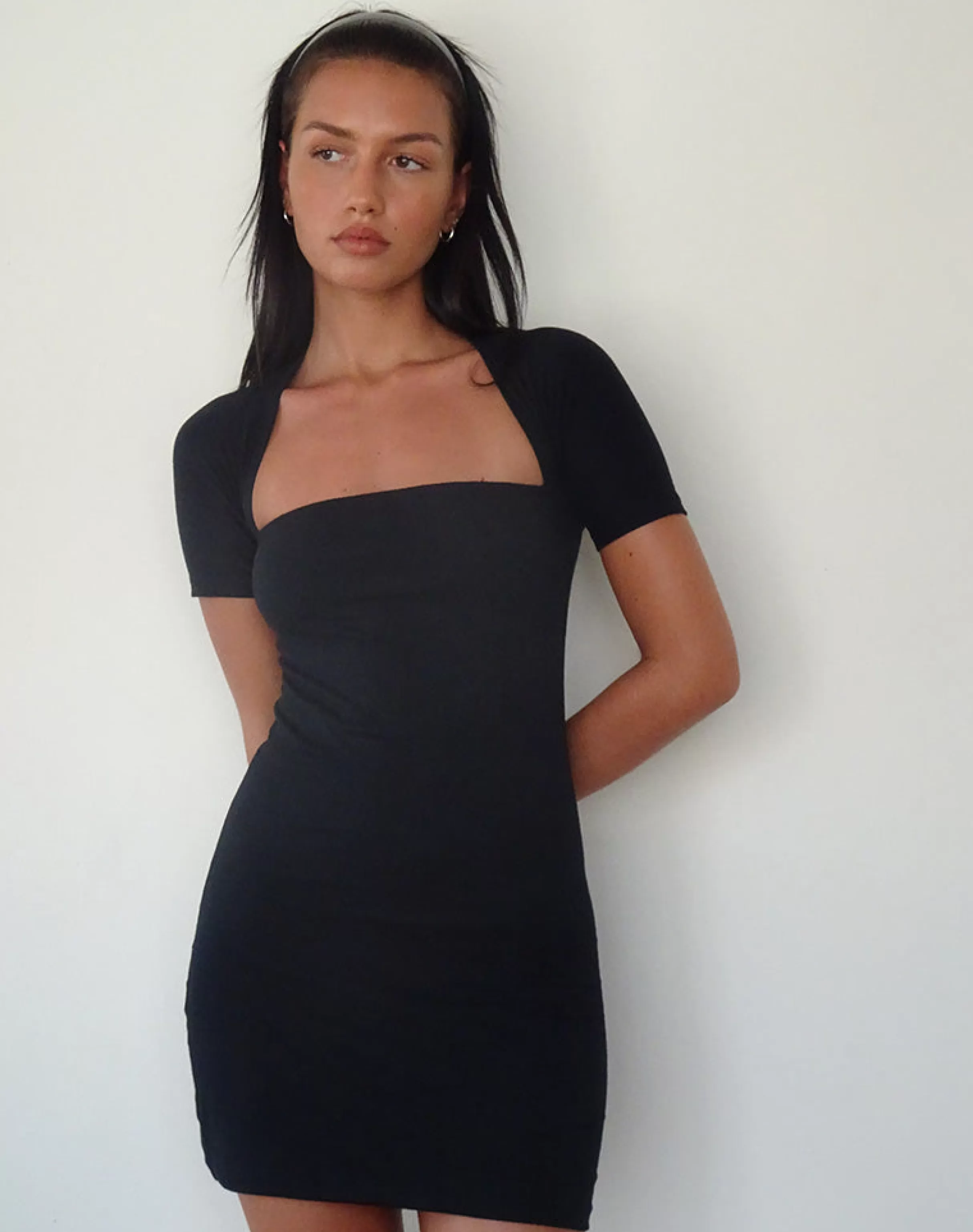 Sale Drequa Mini Dress In Black BASICS | DAY DRESSES