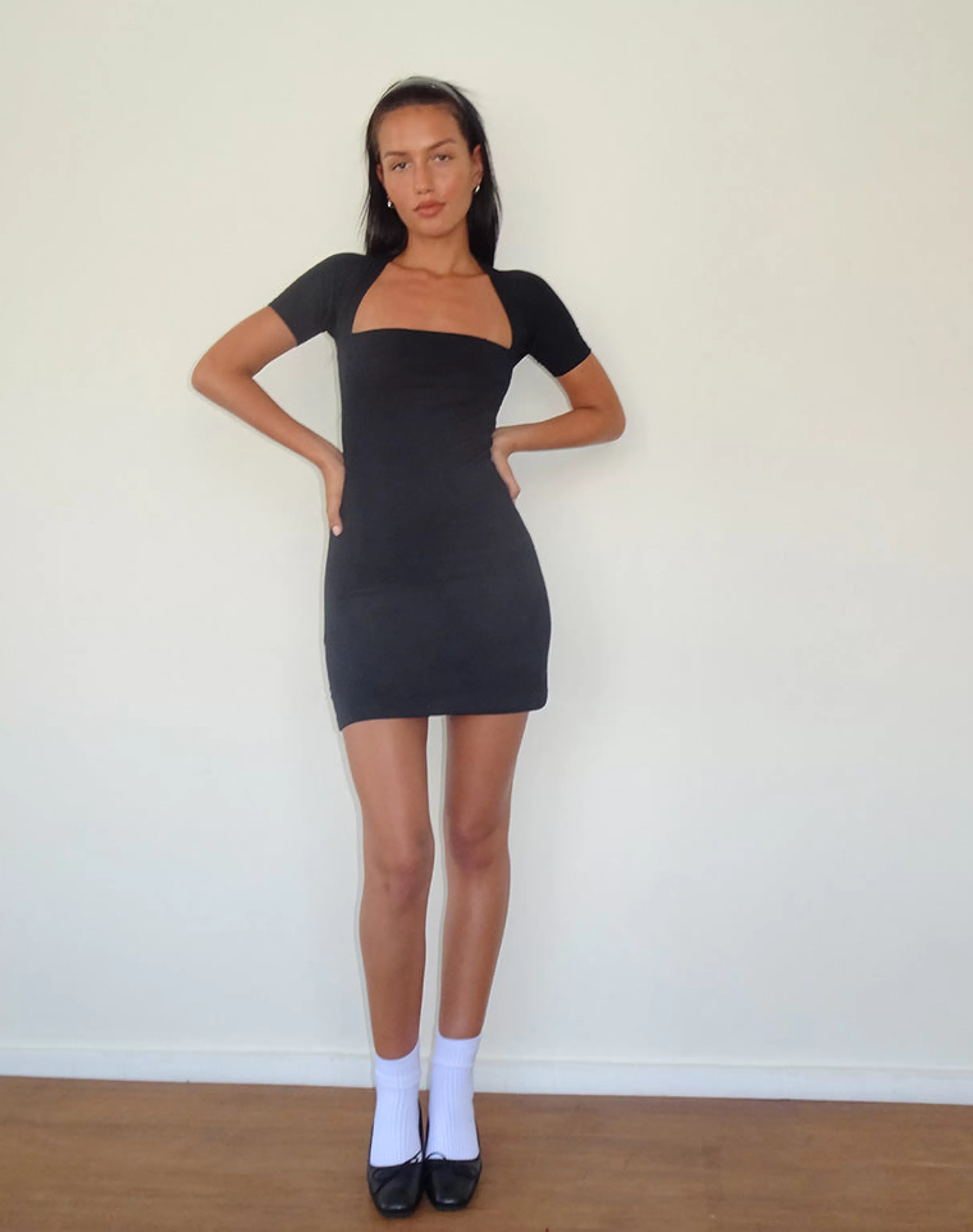 Sale Drequa Mini Dress In Black BASICS | DAY DRESSES