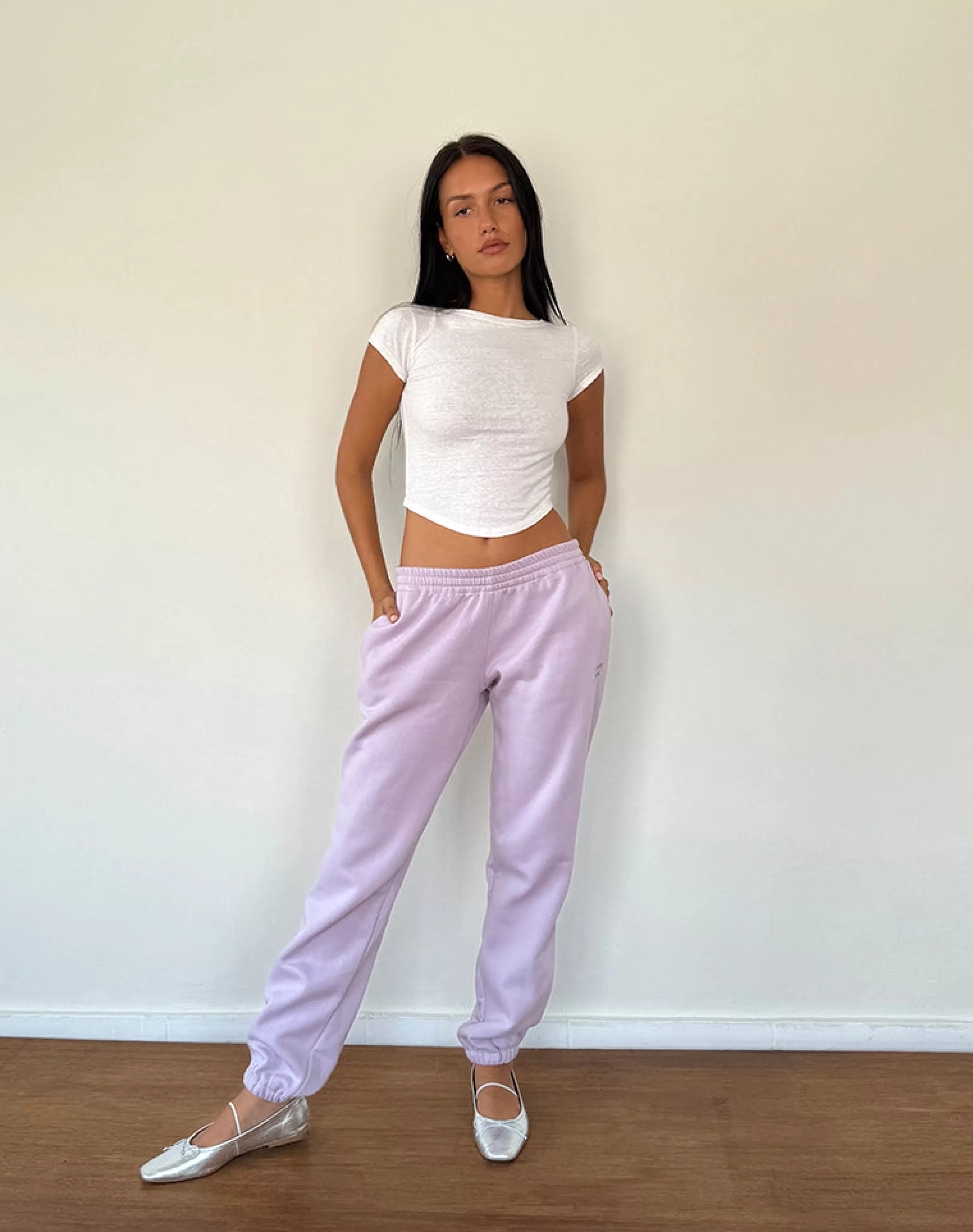 Store Em Jogger In With Bow Embroidery LOUNGEWEAR | SALE TROUSERS