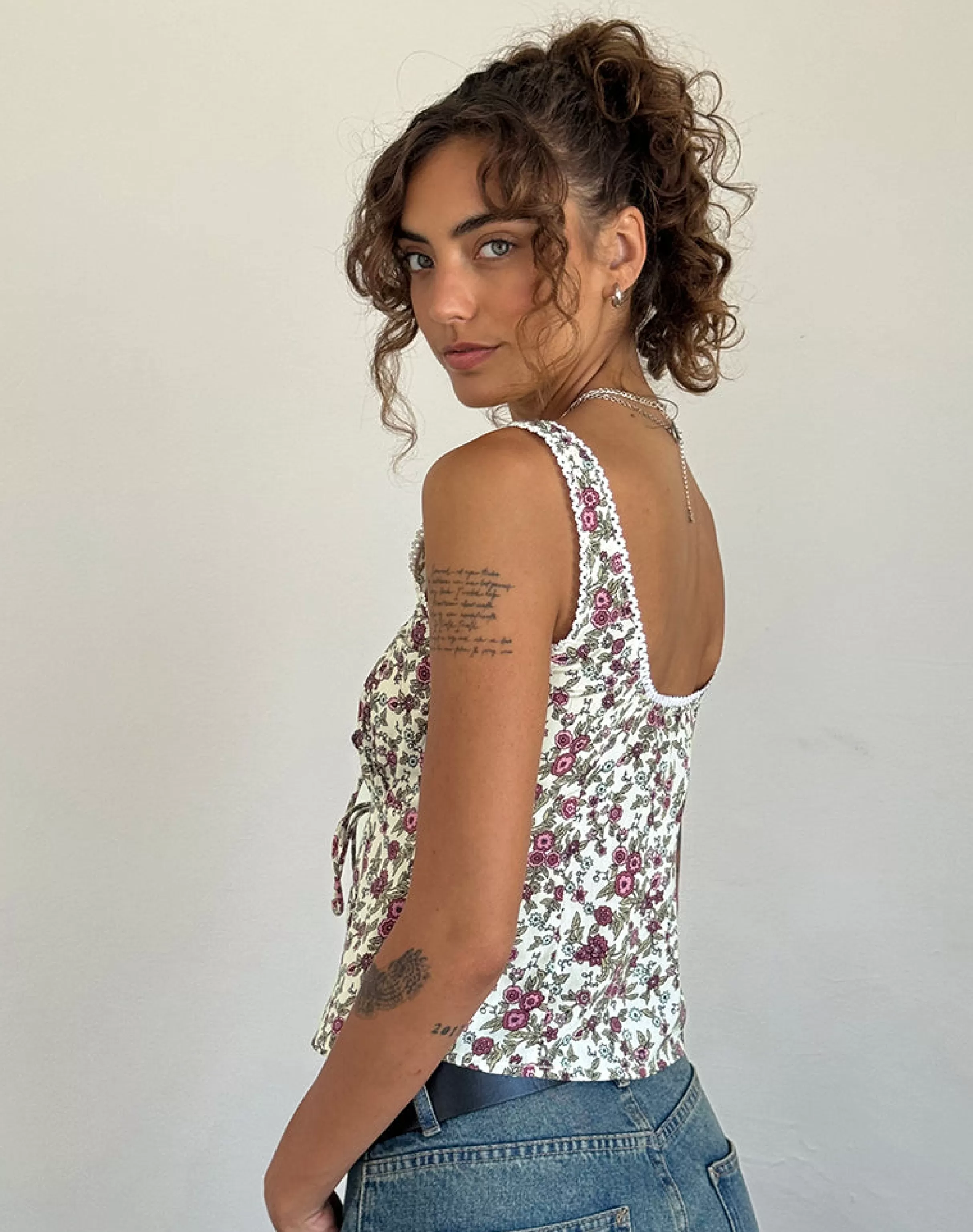 Online Esau Tie Front Top In NEVERMORE | CO-ORDS