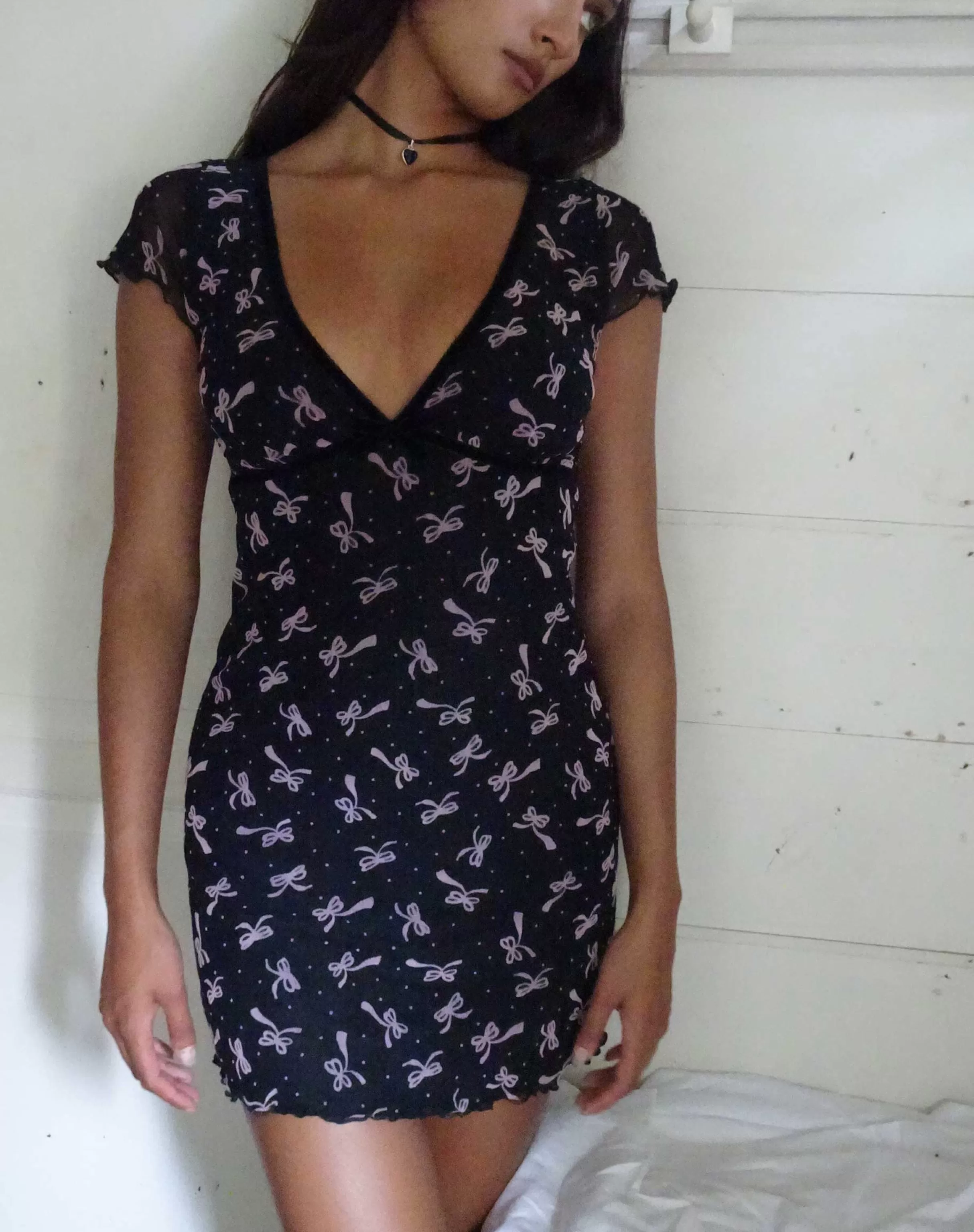 Cheap Evilia Mini Dress In Mesh Ditsy SALE DRESSES | PRINTED DRESSES