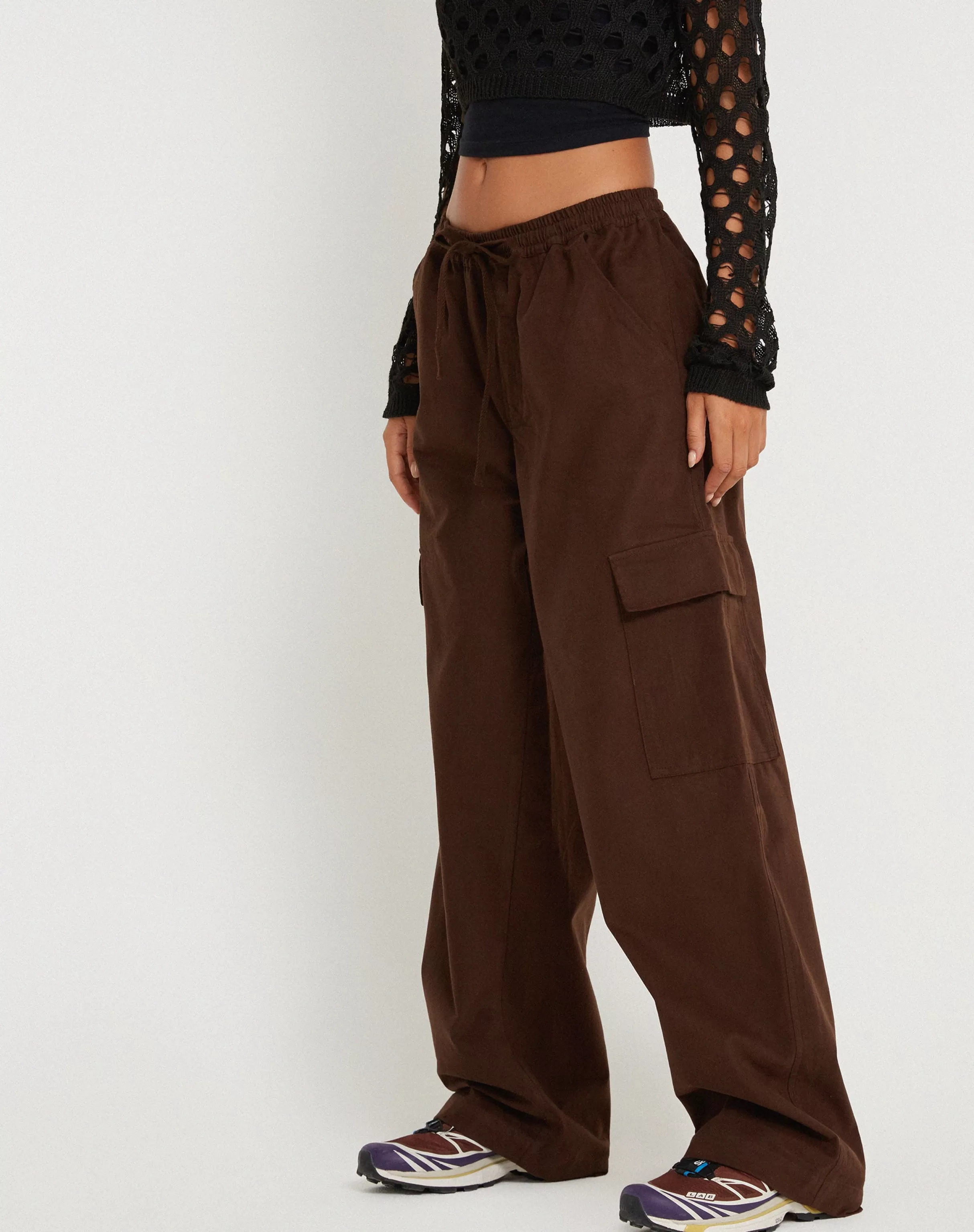 Shop Geona Wide Leg Cargo Trouser In SALE TROUSERS | WIDE LEG TROUSERS