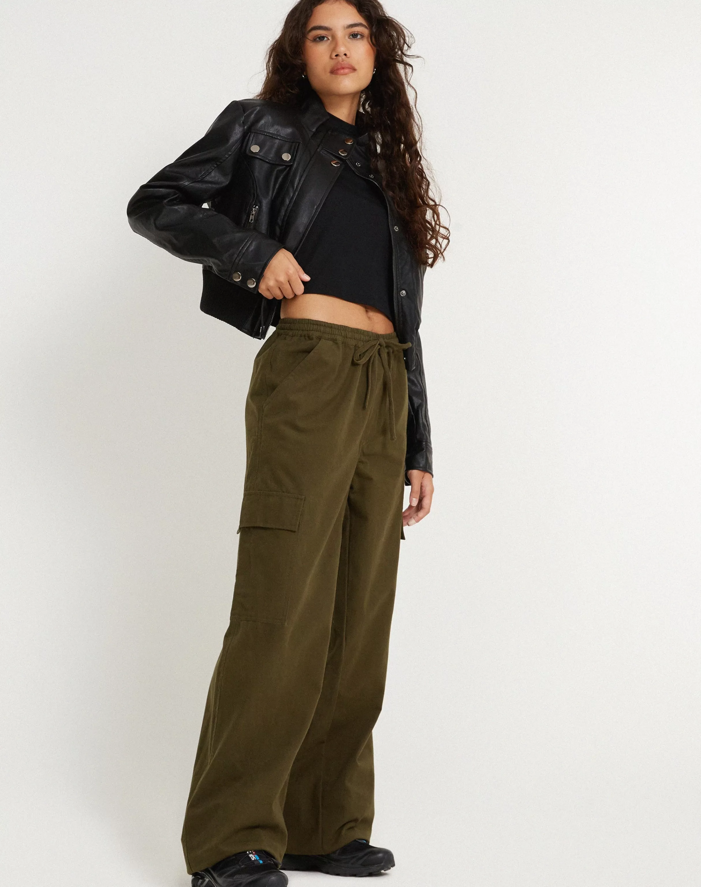 Shop Geona Wide Leg Cargo Trouser In SALE TROUSERS