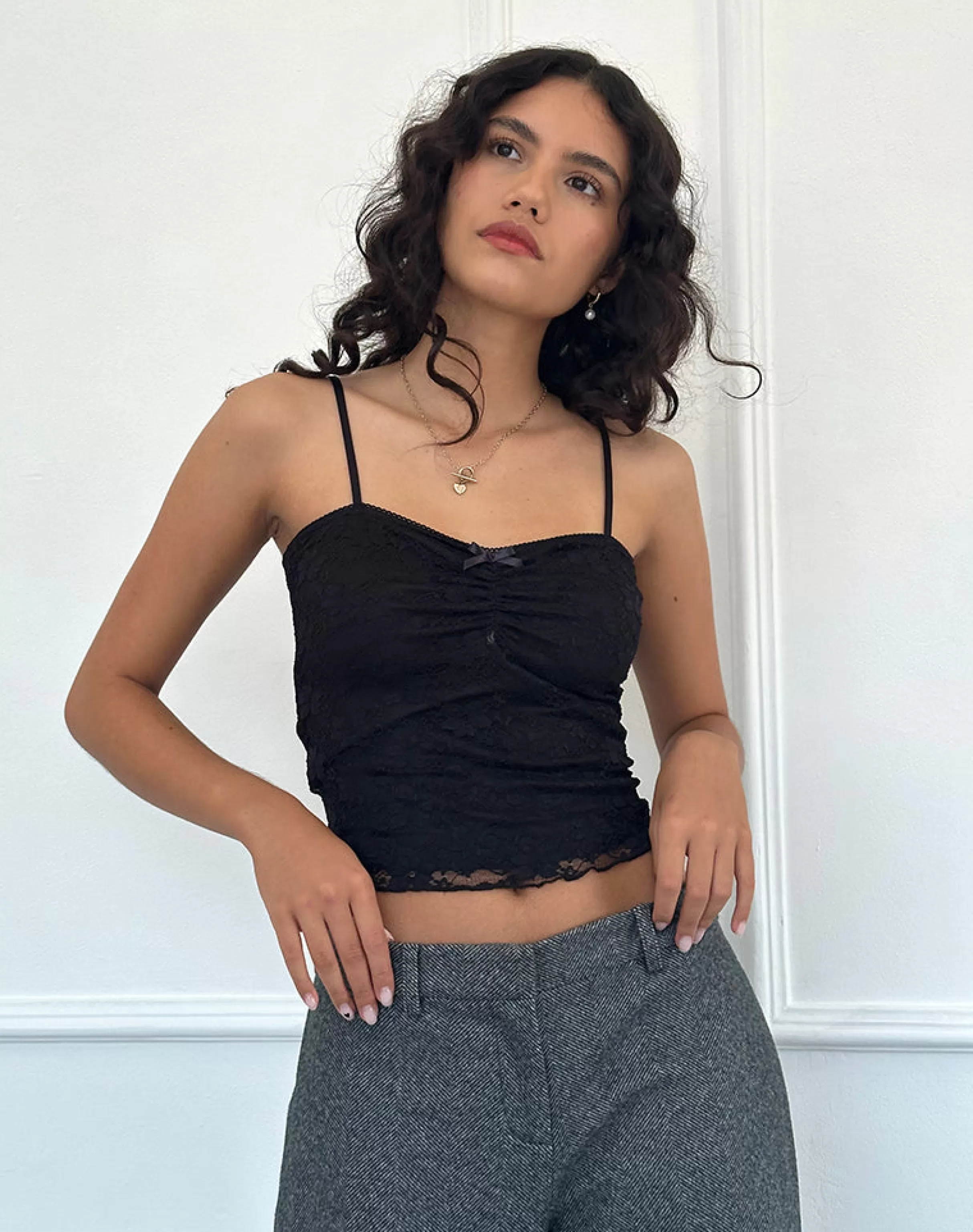 Clearance Hali Lace Cami Top In STRAPPY TOPS | LACE TOPS